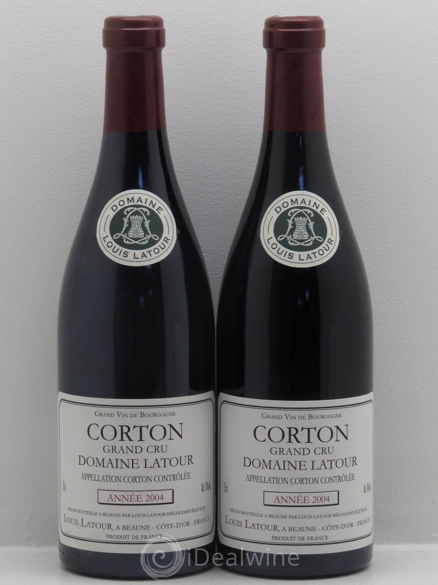Corton Grand Cru Louis Latour 2004 - Lot de 2 bouteilles - 0