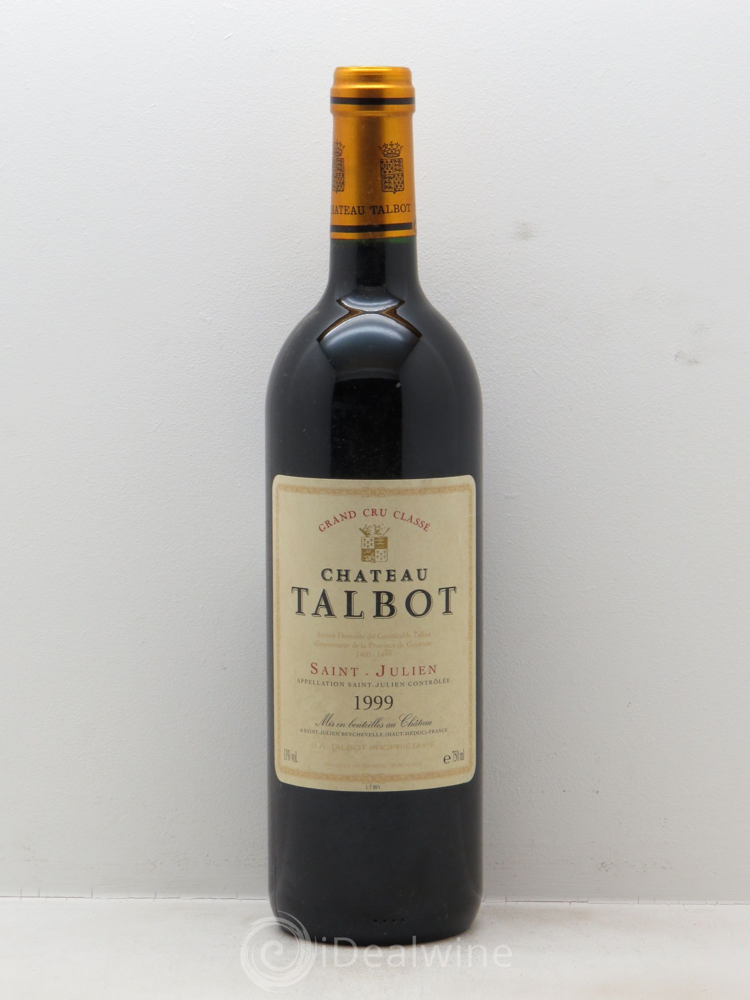 Château Talbot 4ème Grand Cru Classé 1999 - Lot de 1 bouteille - 0