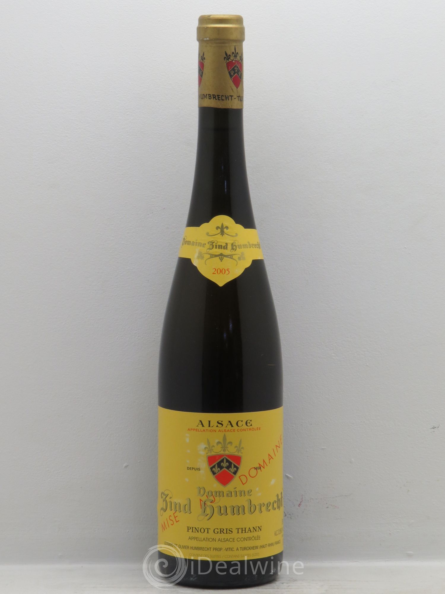 Alsace Pinot Gris Grand Cru Rangen de Thann Clos Saint-Urbain Zind-Humbrecht (Domaine) 2005 - Lot de 6 bouteilles - 0