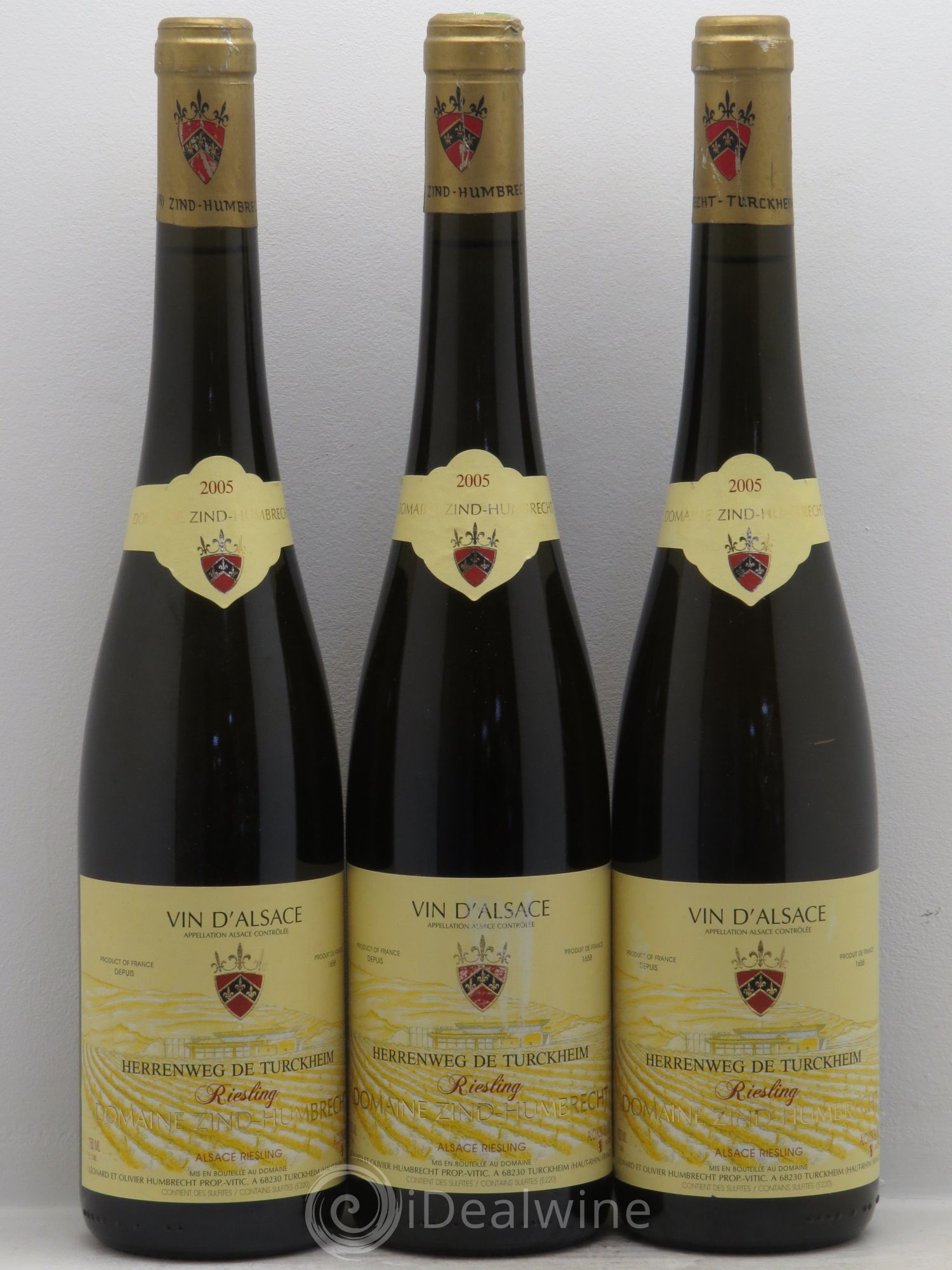 Alsace Riesling Herrenweg de Turckheim Zind-Humbrecht (Domaine) 2005 - Lot de 3 bouteilles - 0