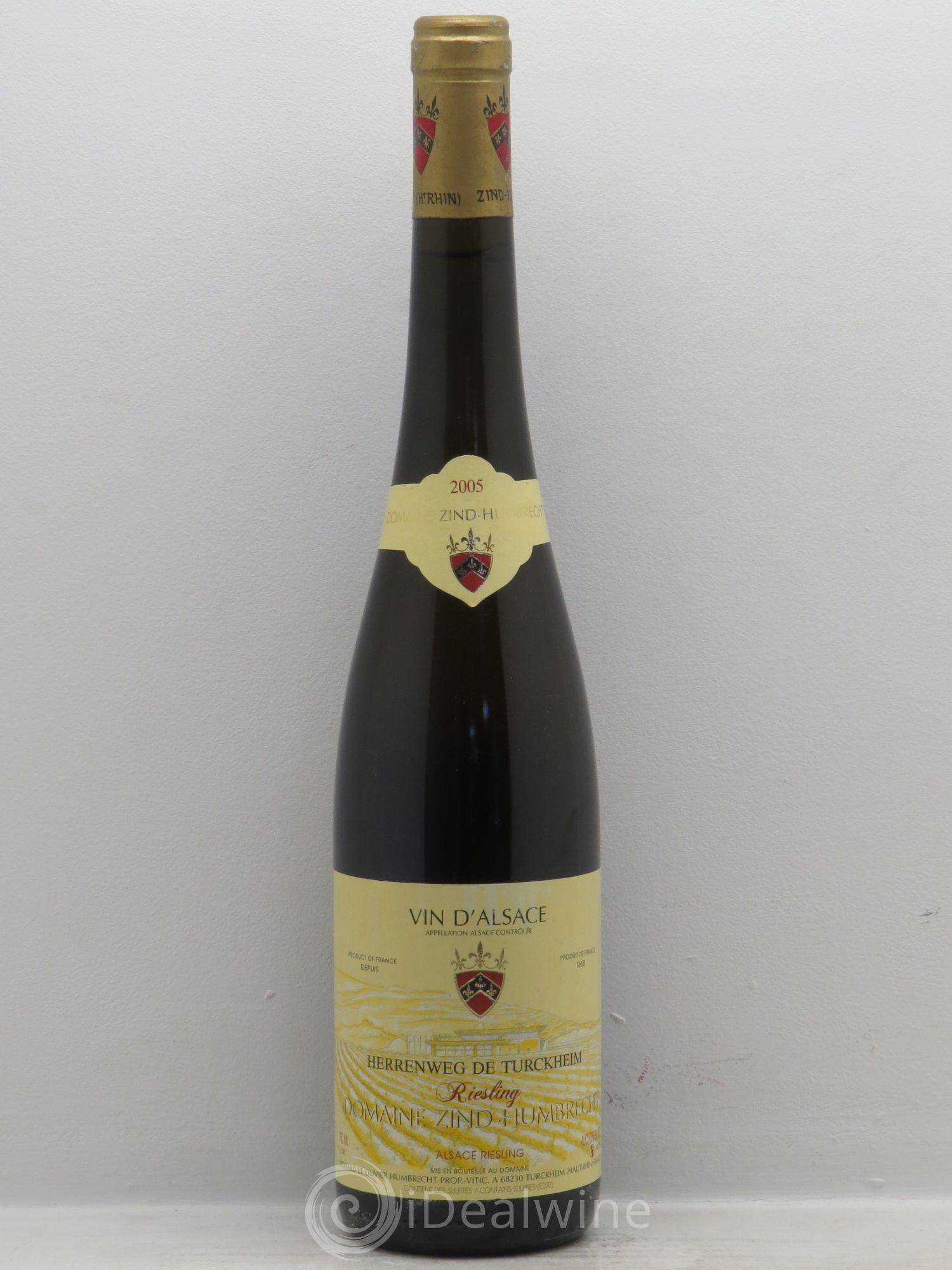 Alsace Riesling Herrenweg de Turckheim Zind-Humbrecht (Domaine) 2005 - Lot de 1 bouteille - 0