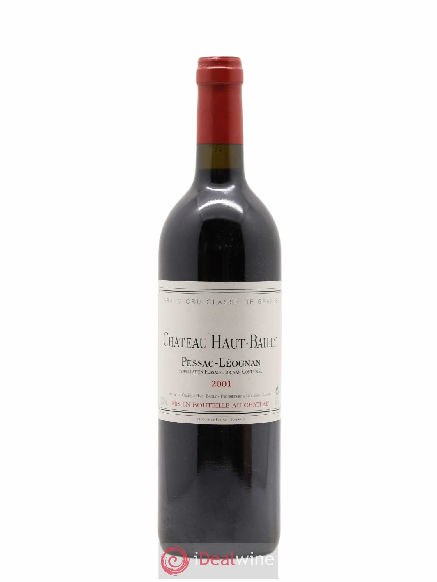 Château Haut-Bailly Cru Classé de Graves 2001 - Lot de 1 bouteille - 0