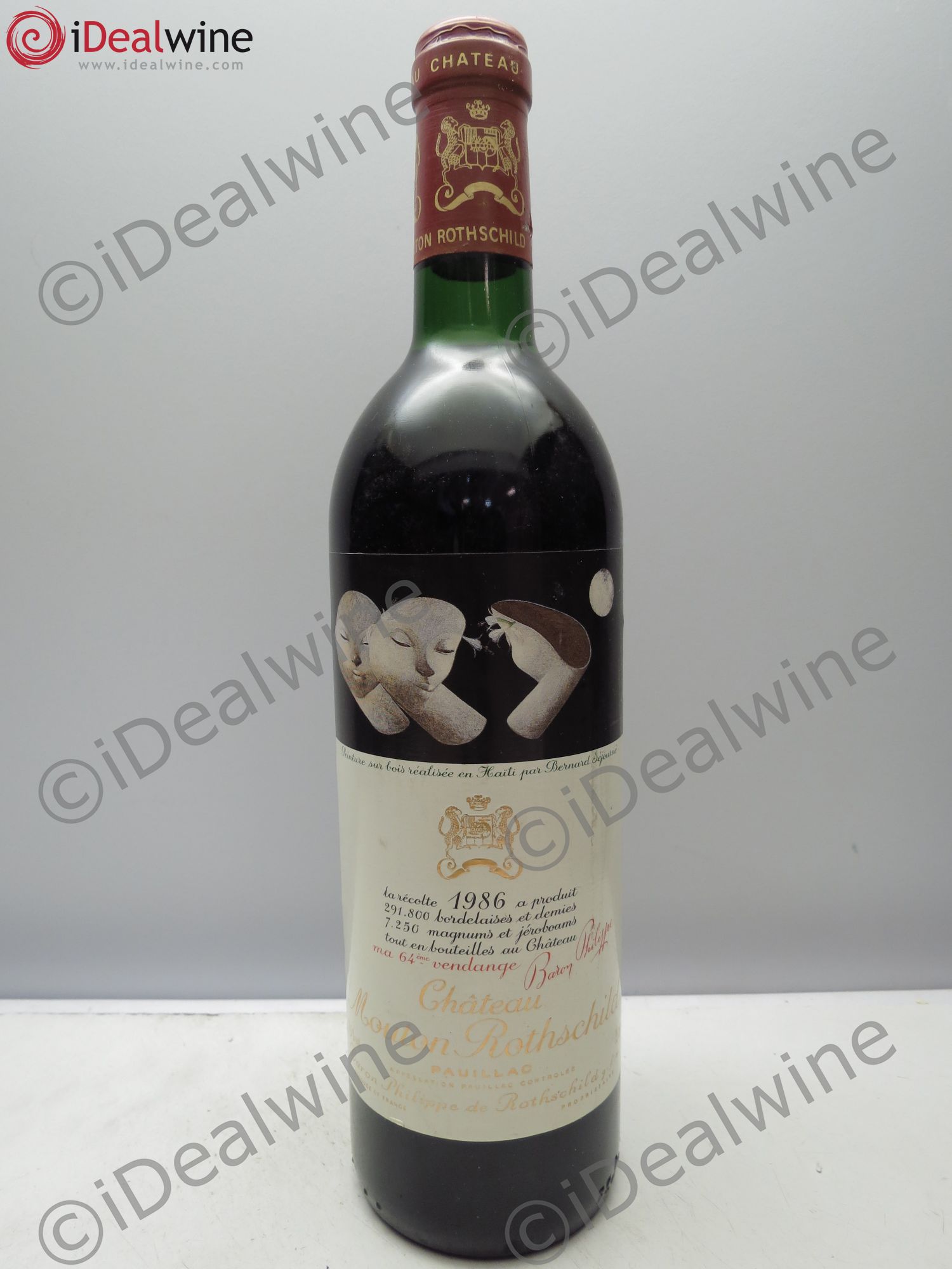 Château Mouton Rothschild 1er Grand Cru Classé 1986 - Lot de 1 bouteille - 0