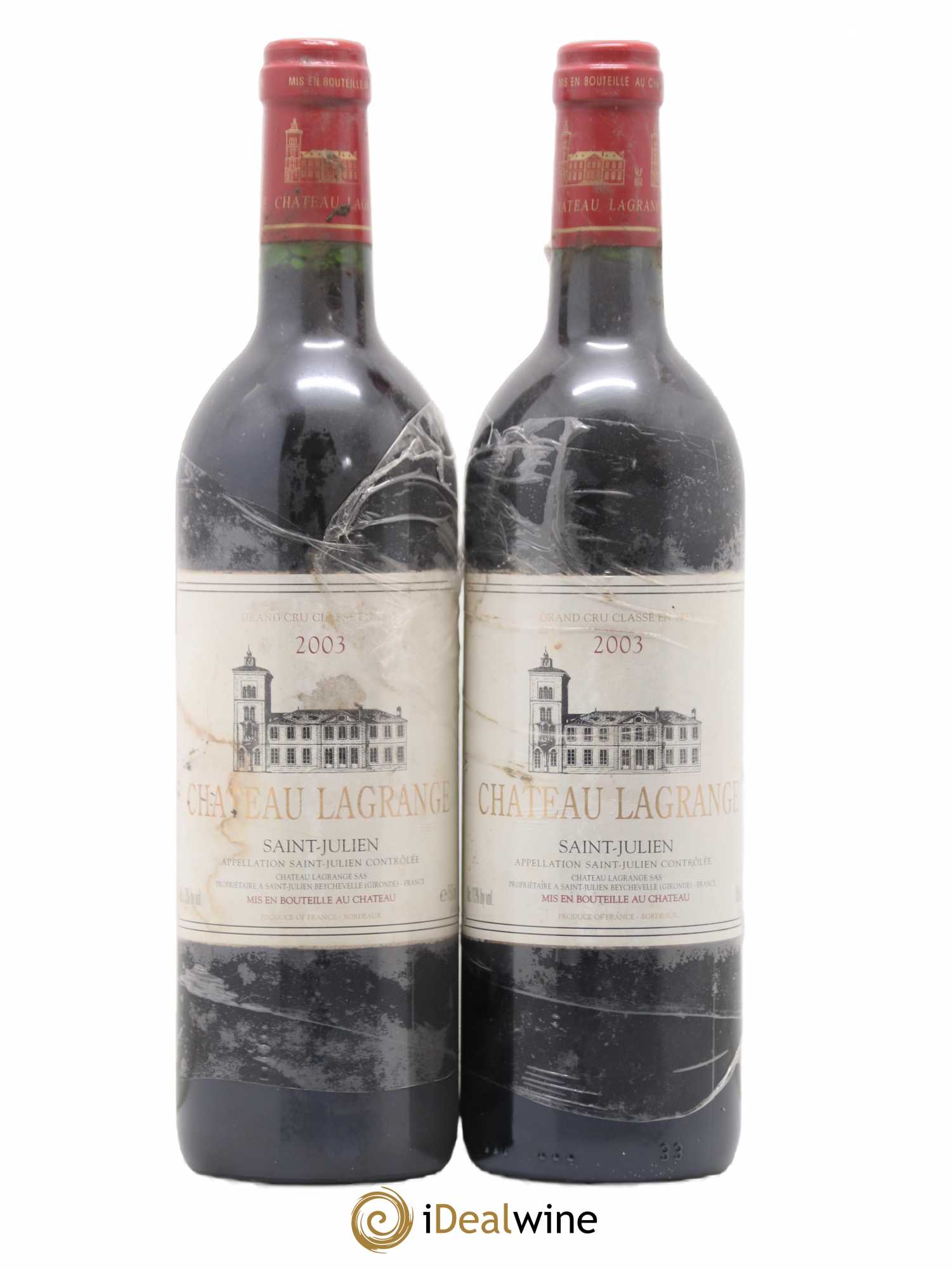 Château Lagrange 3ème Grand Cru Classé 2003 - Lot de 2 bouteilles - 0