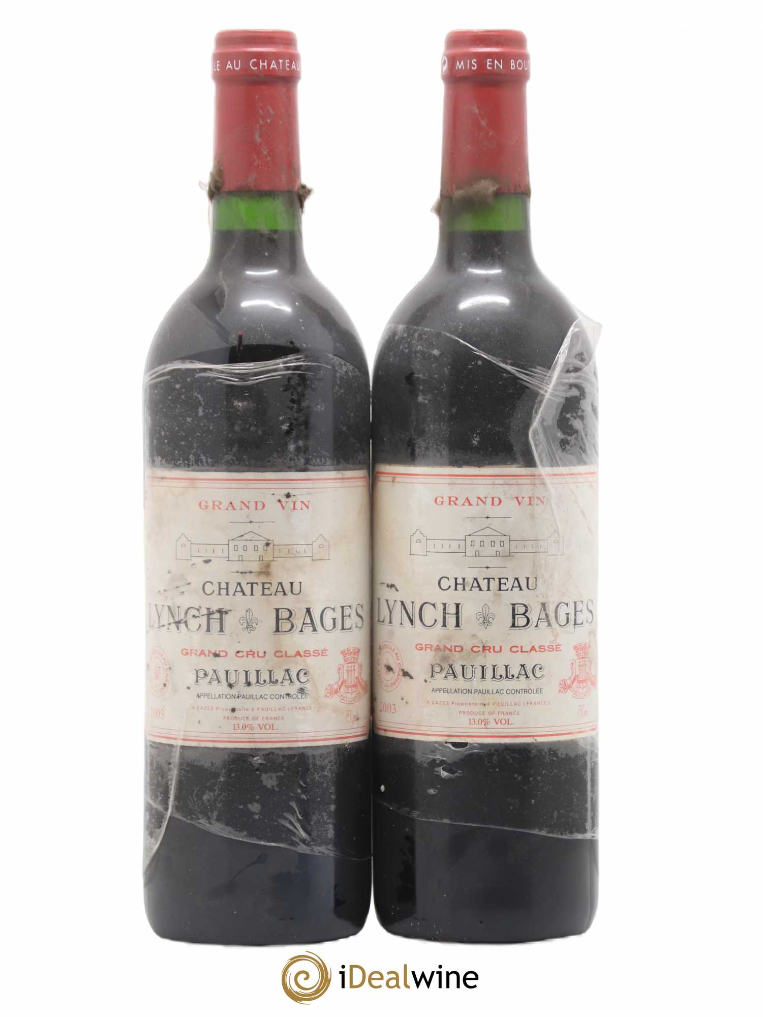 Château Lynch Bages 5ème Grand Cru Classé 2003 - Lot de 2 bouteilles - 0