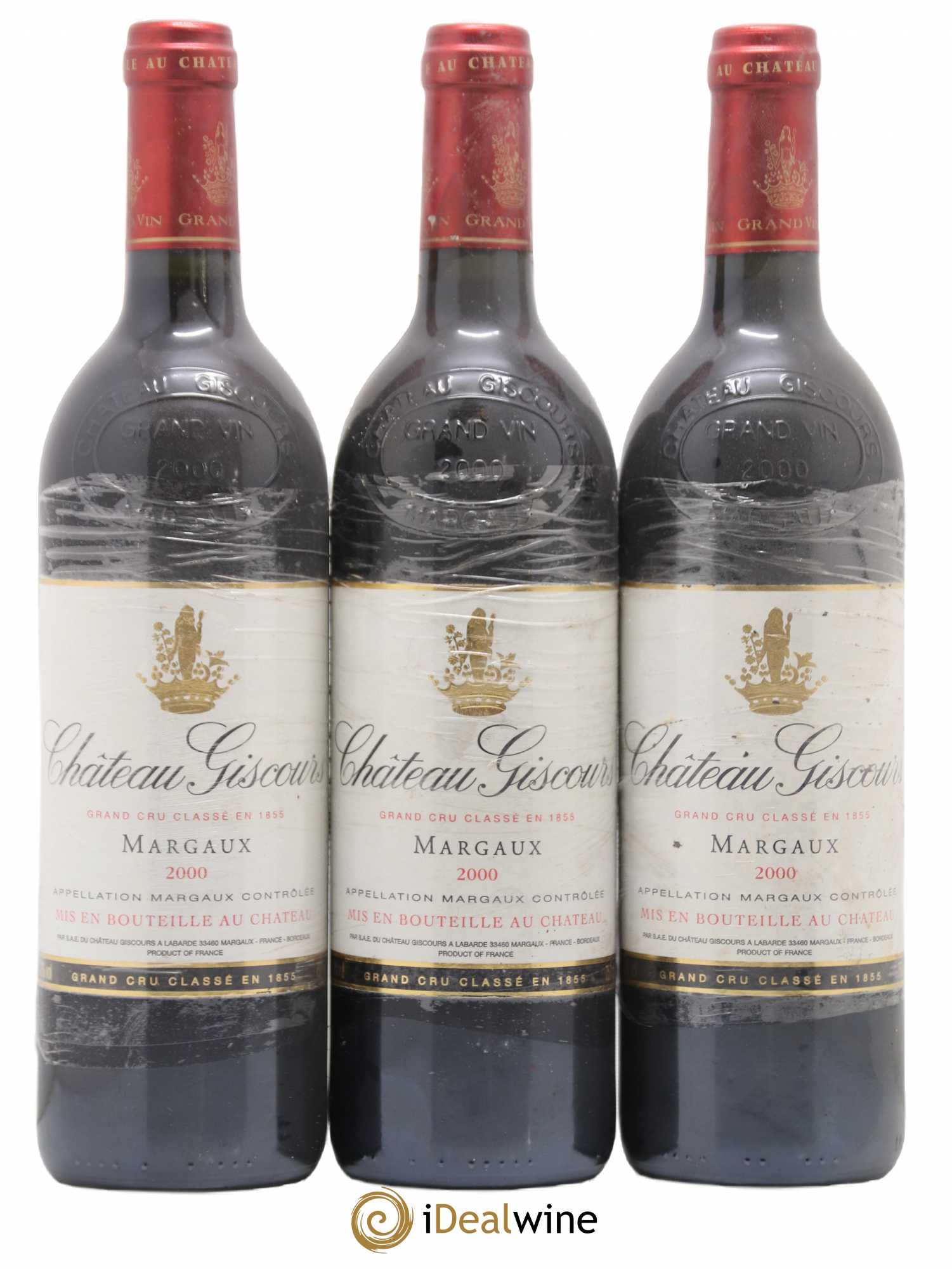 Château Giscours 3ème Grand Cru Classé 2000 - Lot de 3 bouteilles - 0