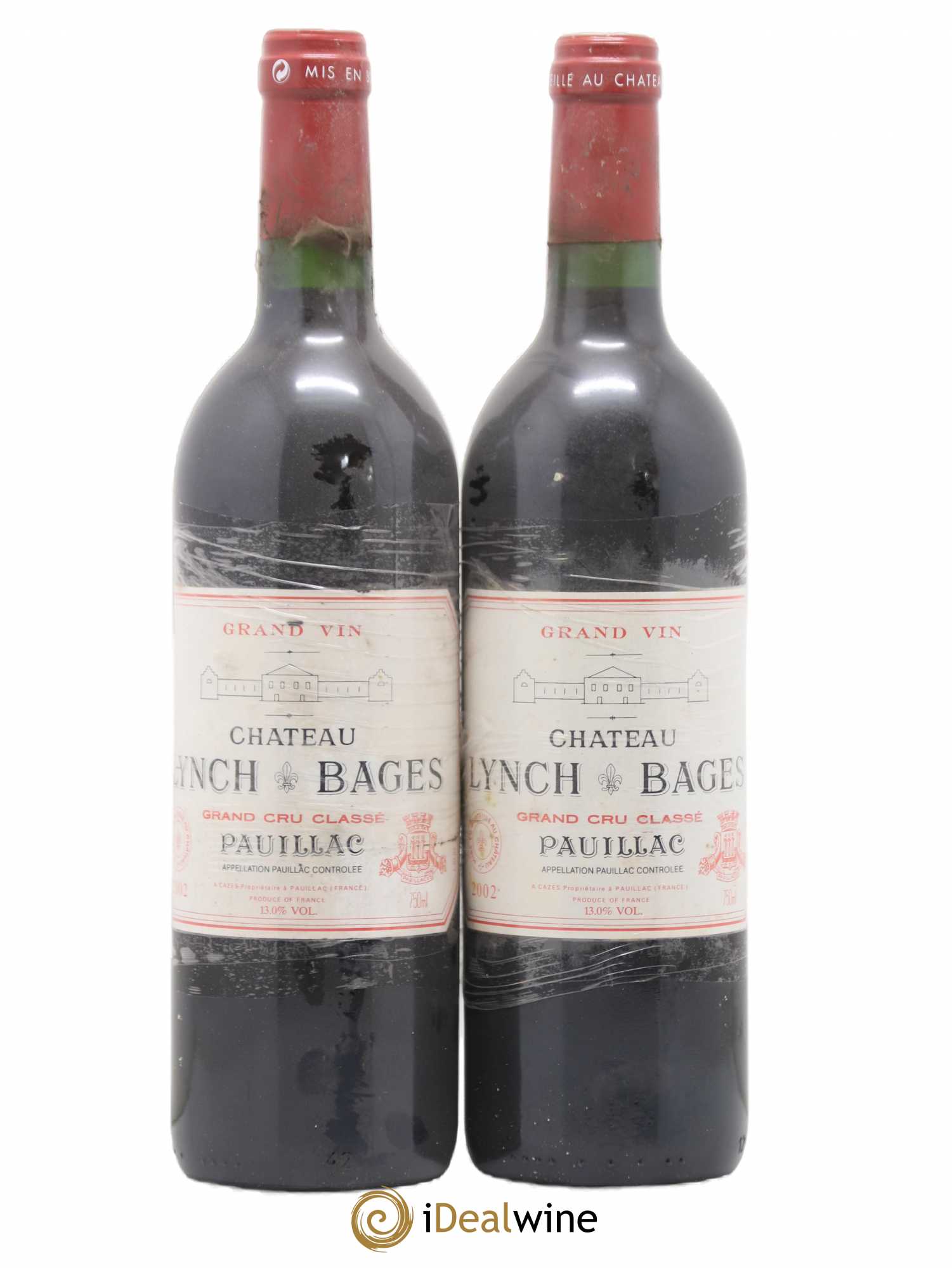 Château Lynch Bages 5ème Grand Cru Classé 2002 - Lot de 2 bouteilles - 0
