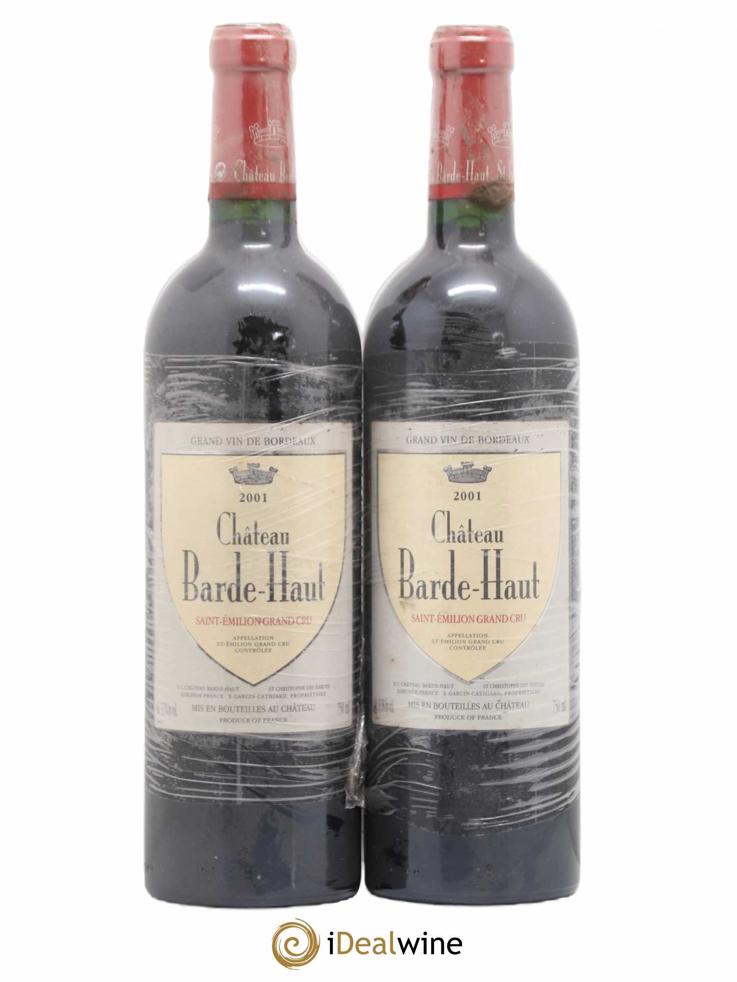 Château Barde Haut Grand Cru Classé 2001 - Lot de 2 bouteilles - 0