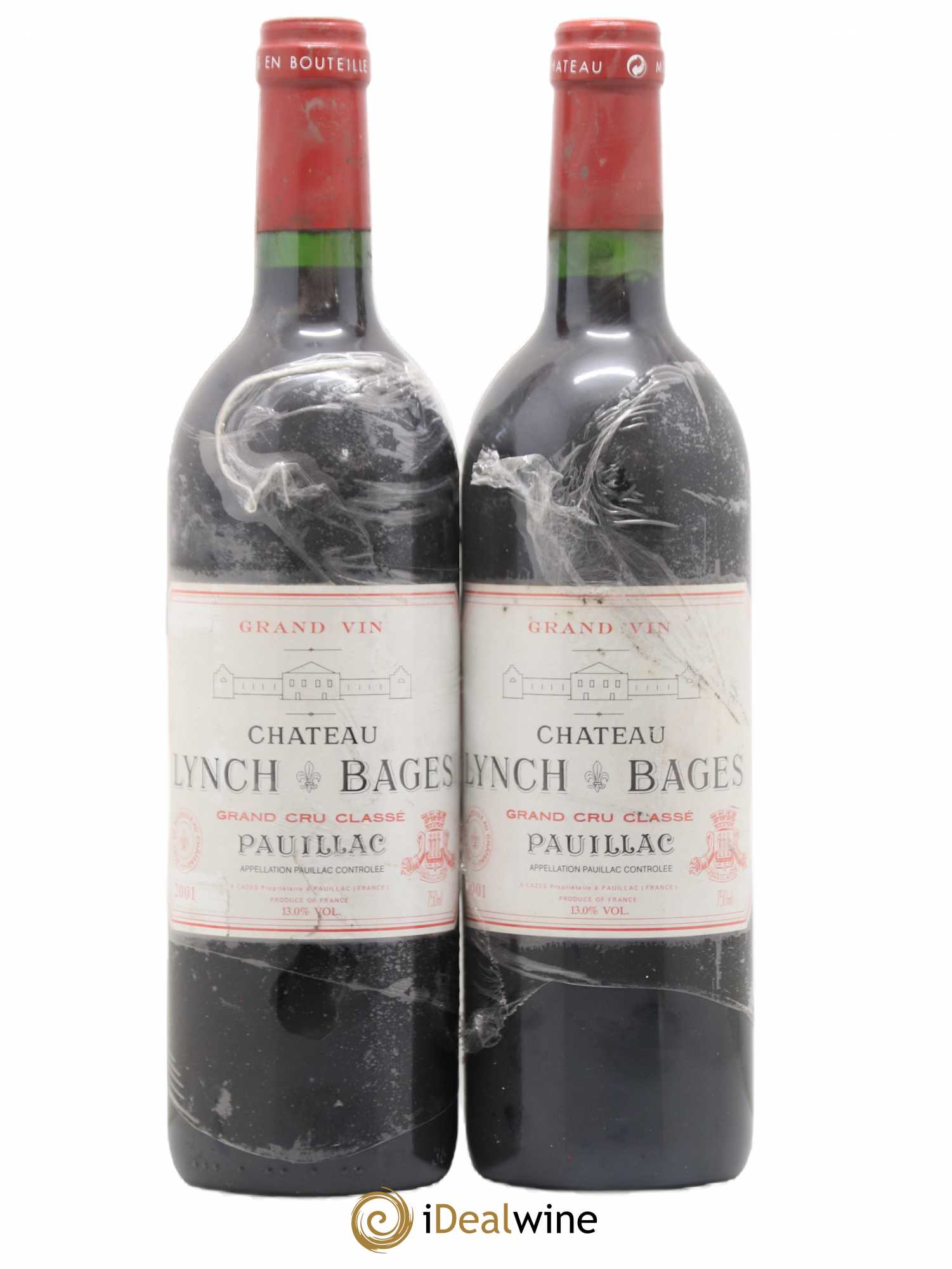 Château Lynch Bages 5ème Grand Cru Classé 2001 - Lot de 2 bouteilles - 0