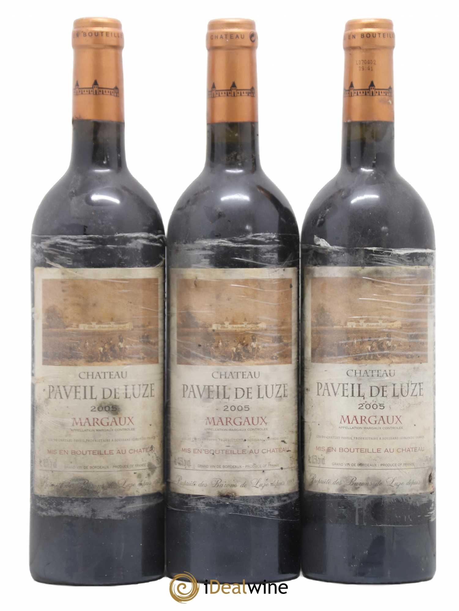 Château Paveil de Luze Cru Bourgeois 2005 - Lot de 3 bouteilles - 0