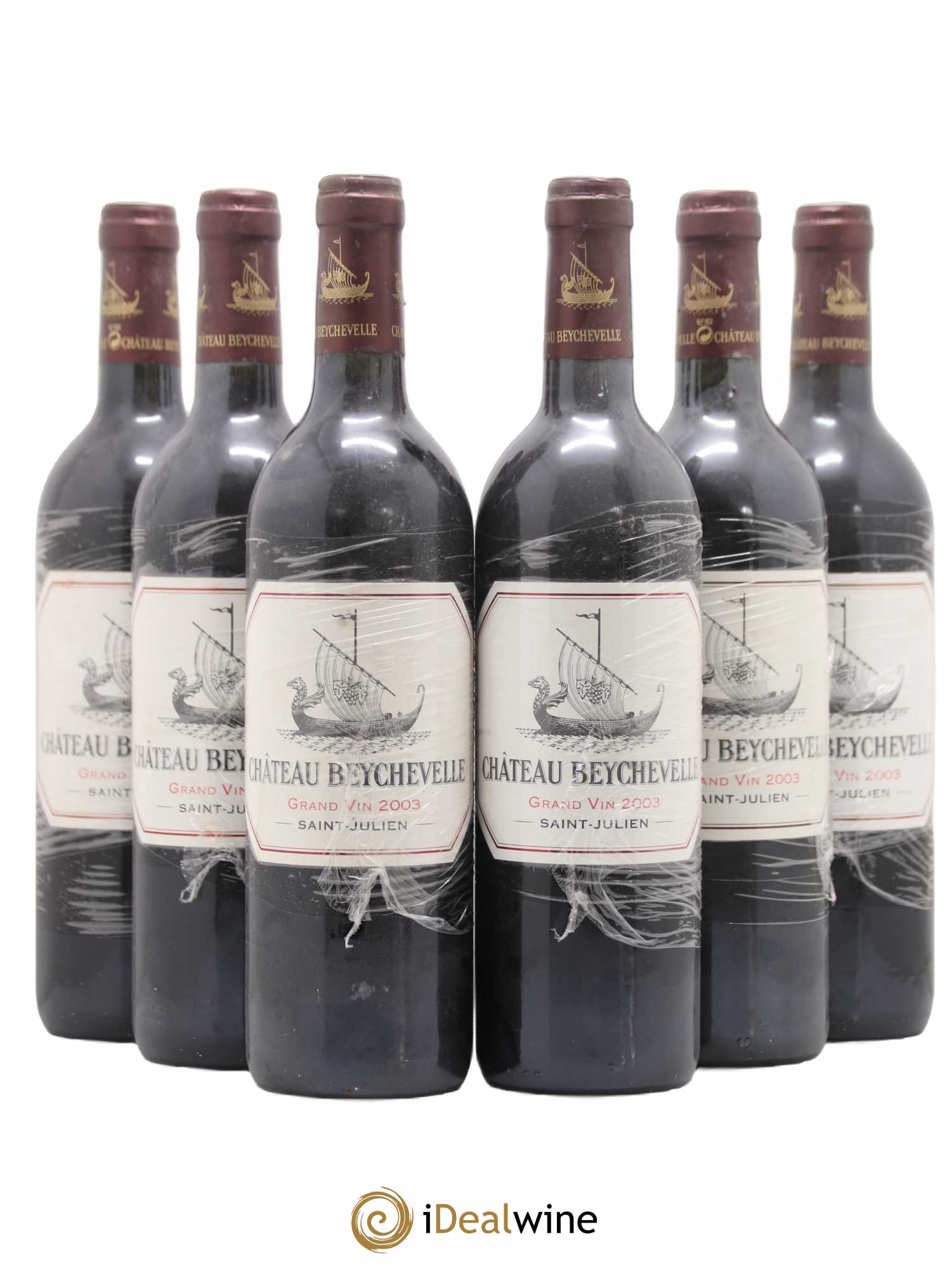 Château Beychevelle 4ème Grand Cru Classé 2003 - Lot de 6 bouteilles - 0