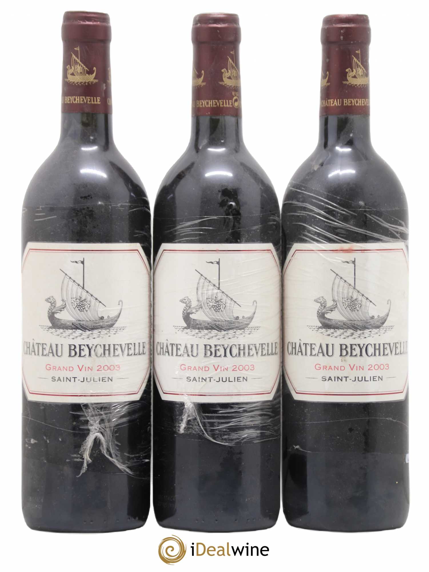 Château Beychevelle 4ème Grand Cru Classé 2003 - Lot de 3 bouteilles - 0