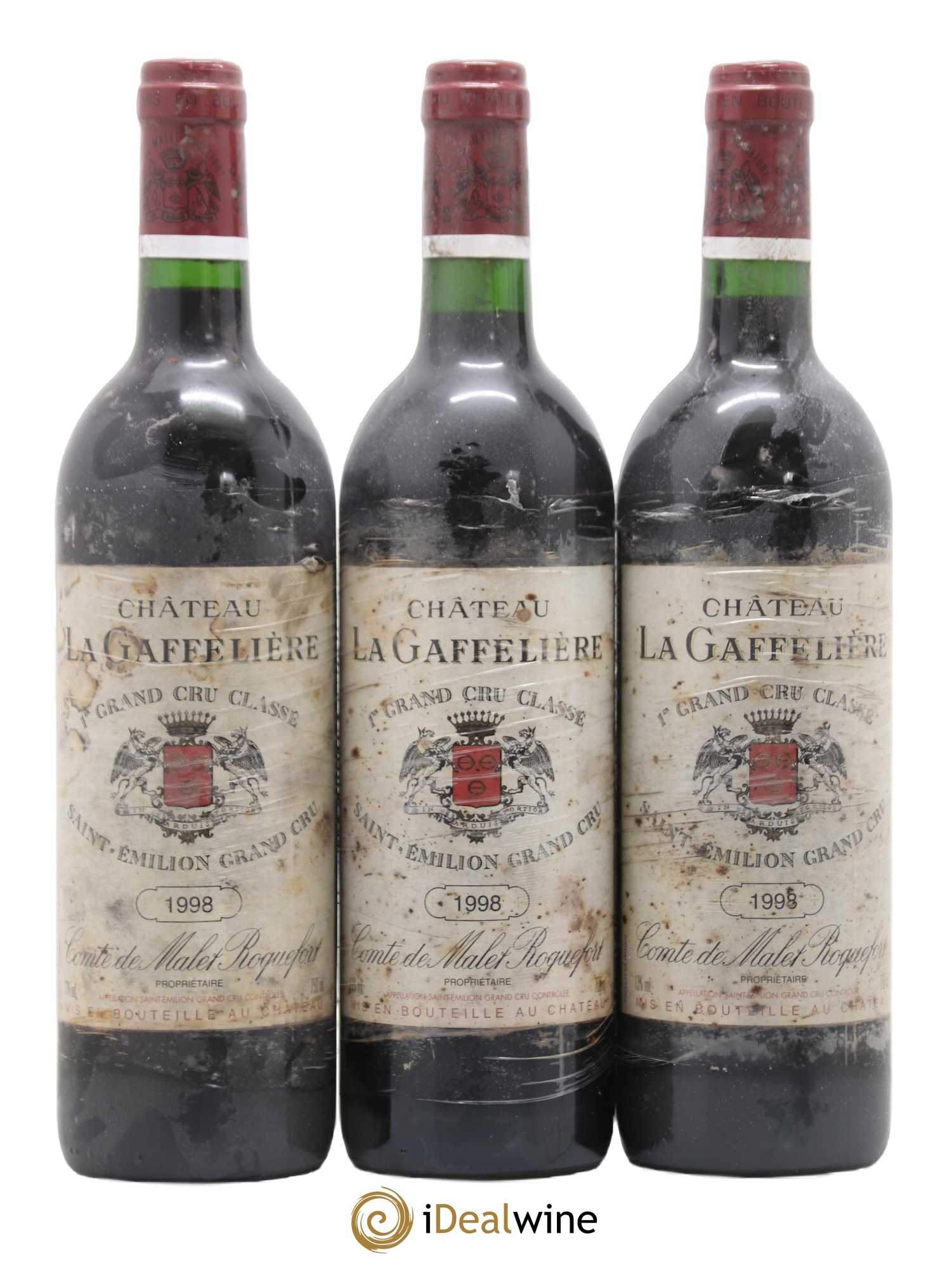 Château la Gaffelière 1er Grand Cru Classé B 1998 - Lot de 3 bouteilles - 0