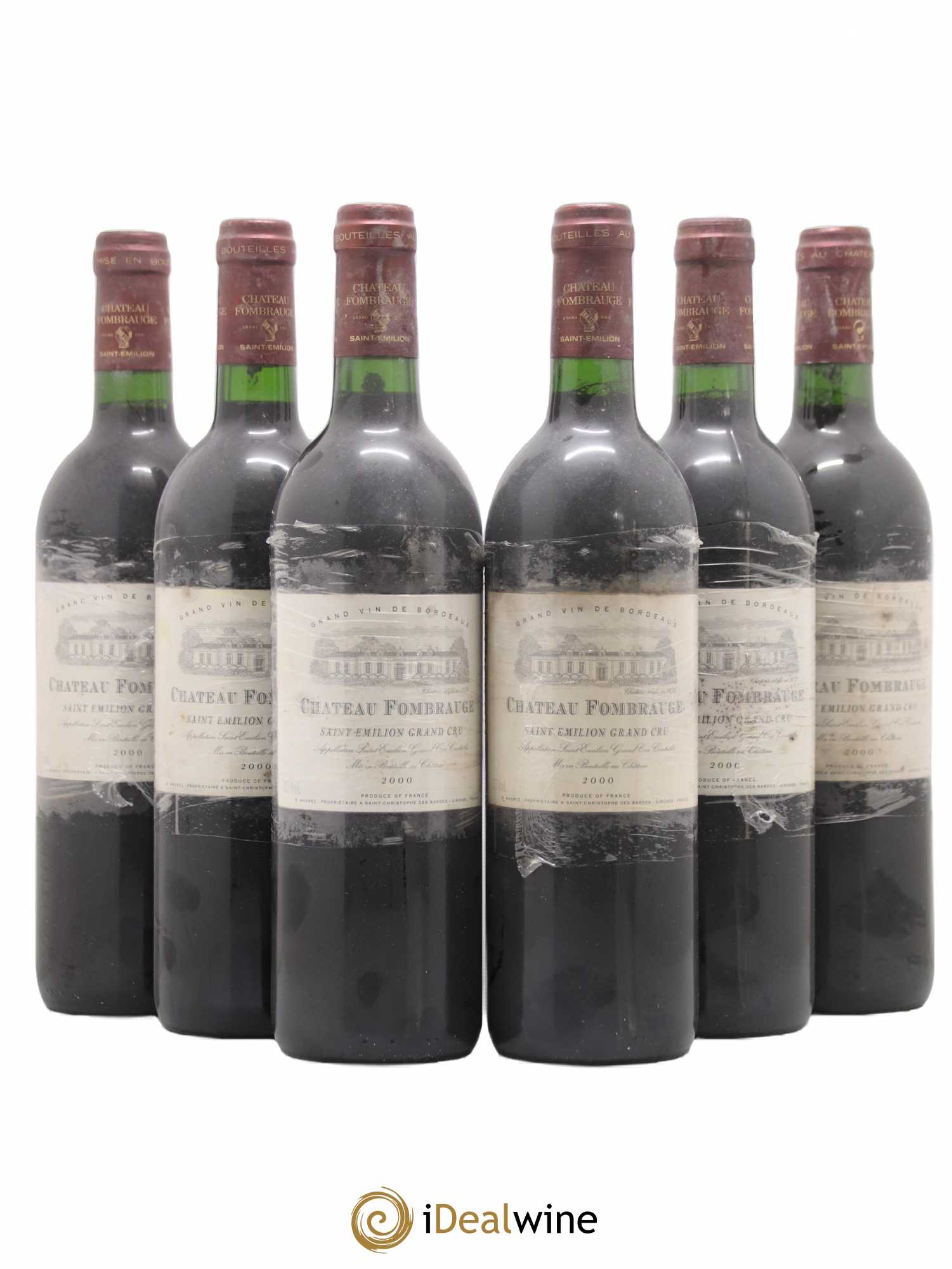 Château Fombrauge Grand Cru Classé 2000 - Lot de 6 bouteilles - 0