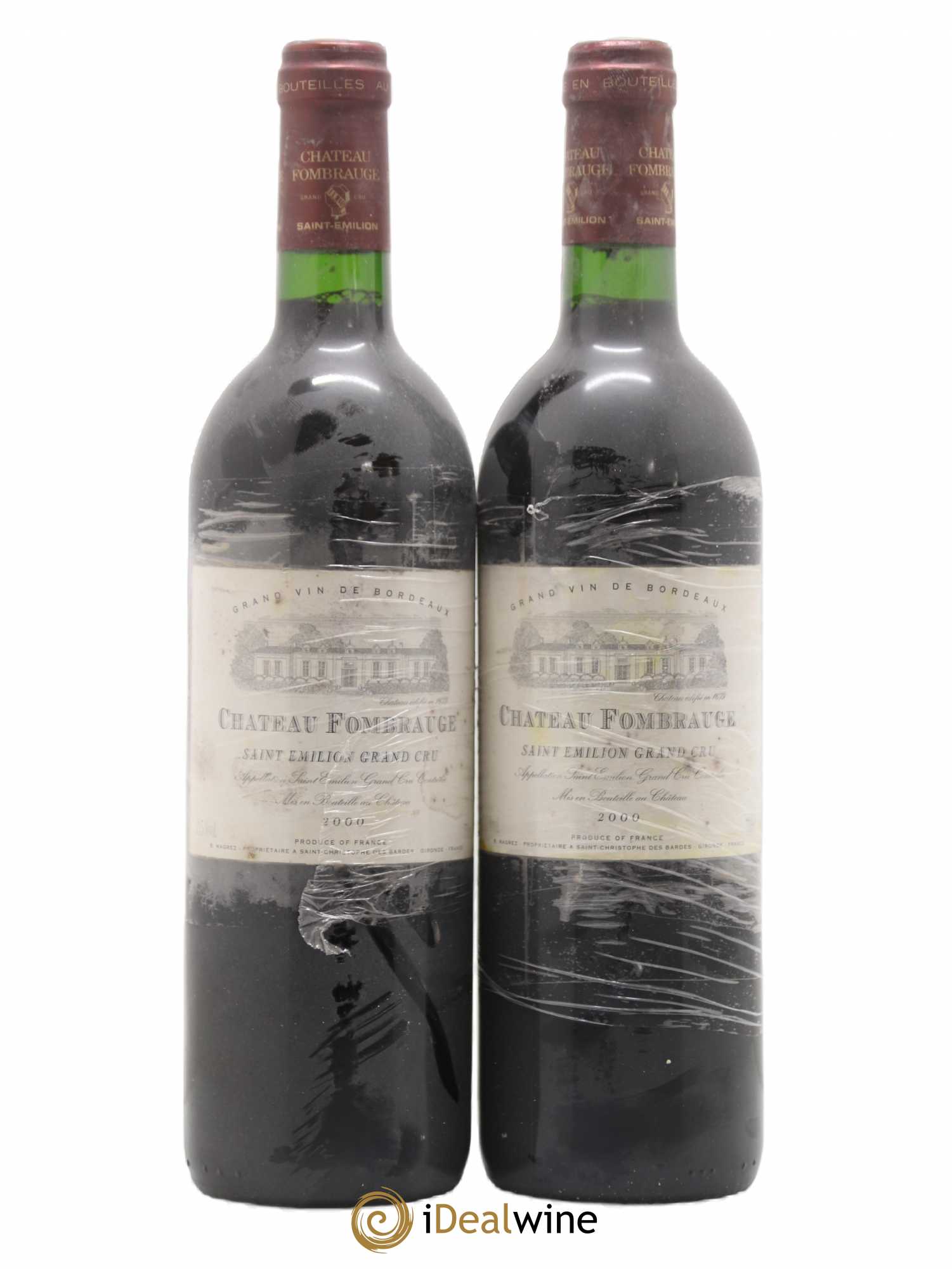 Château Fombrauge Grand Cru Classé 2000 - Lot de 2 bouteilles - 0