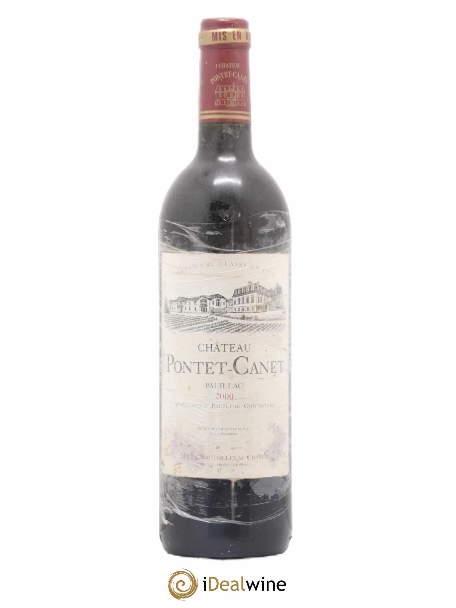 Château Pontet Canet 5ème Grand Cru Classé 2000 - Lot de 1 bouteille - 0