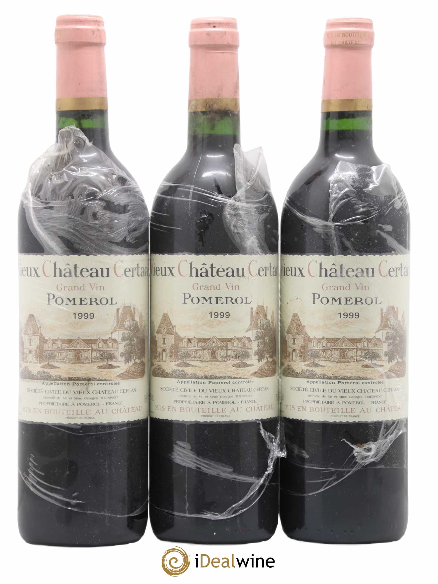 Vieux Château Certan 1999 - Lot de 3 bouteilles - 0