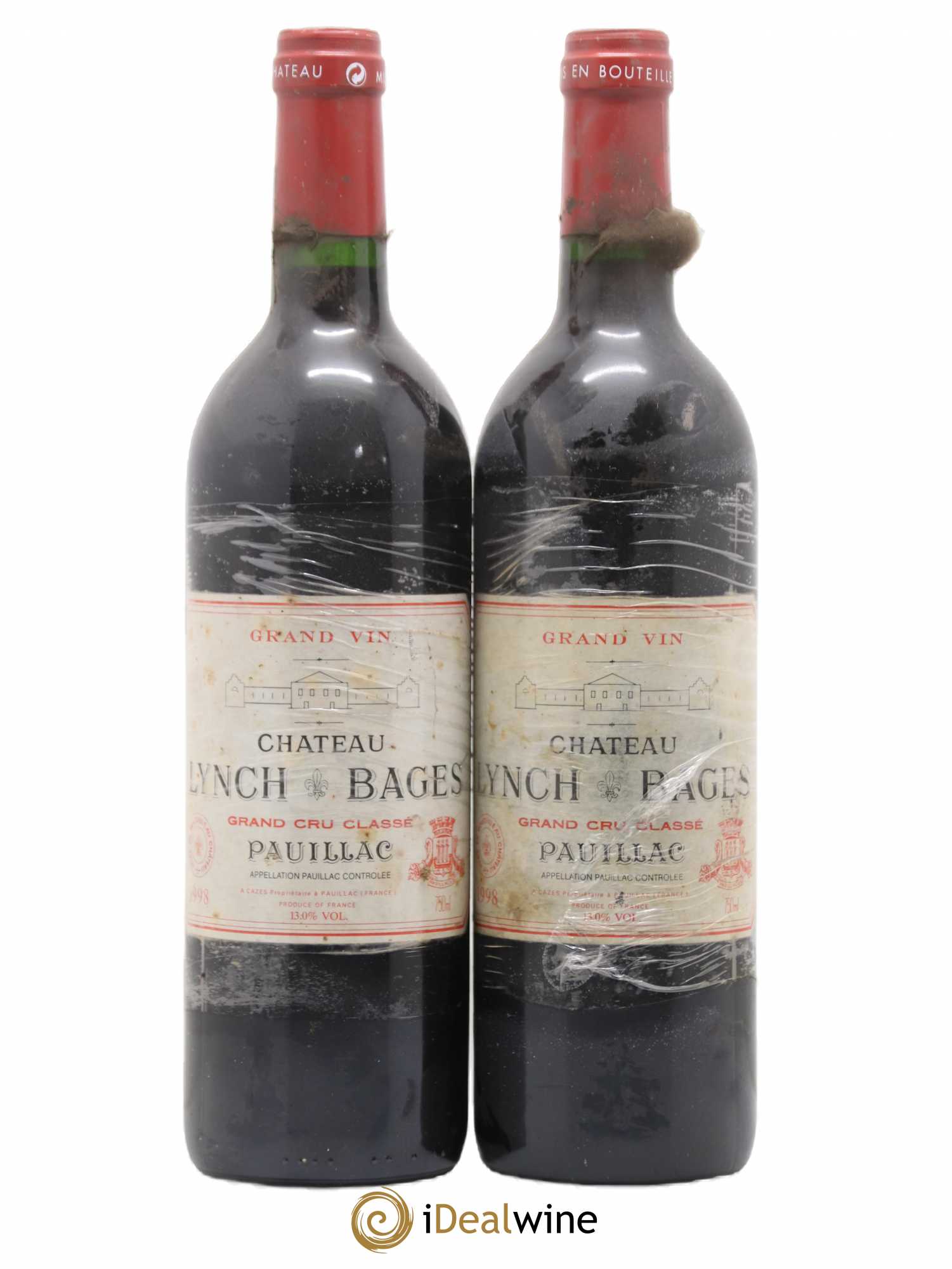 Château Lynch Bages 5ème Grand Cru Classé 1998 - Lot de 2 bouteilles - 0
