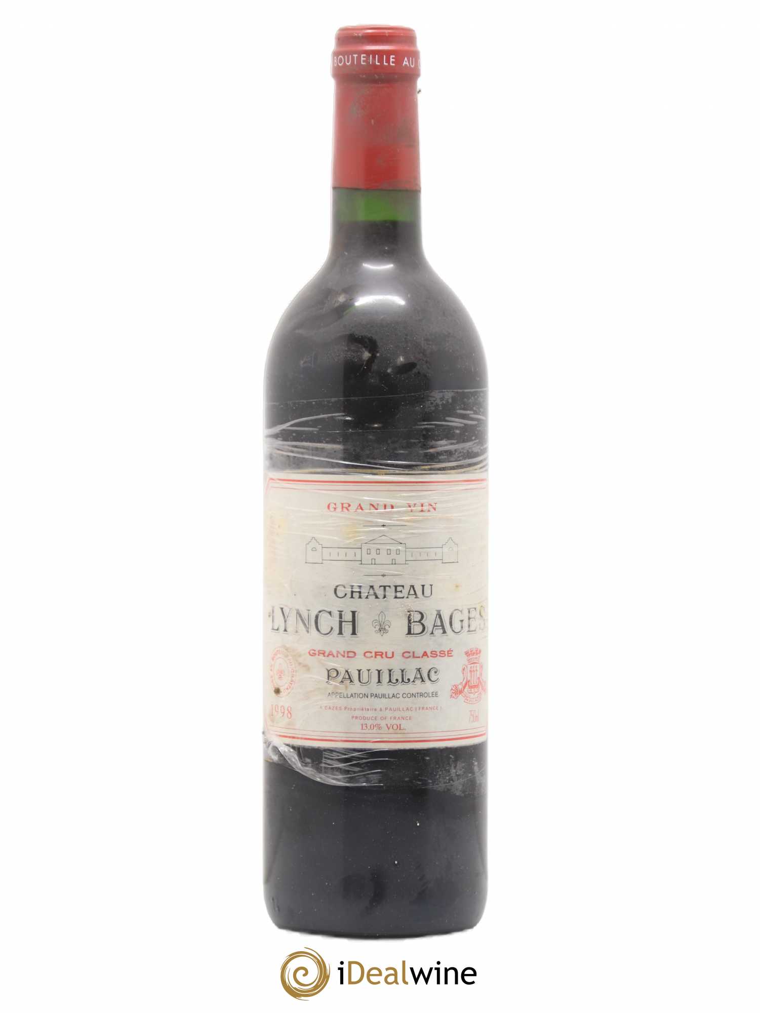 Château Lynch Bages 5ème Grand Cru Classé 1998 - Lot de 1 bouteille - 0