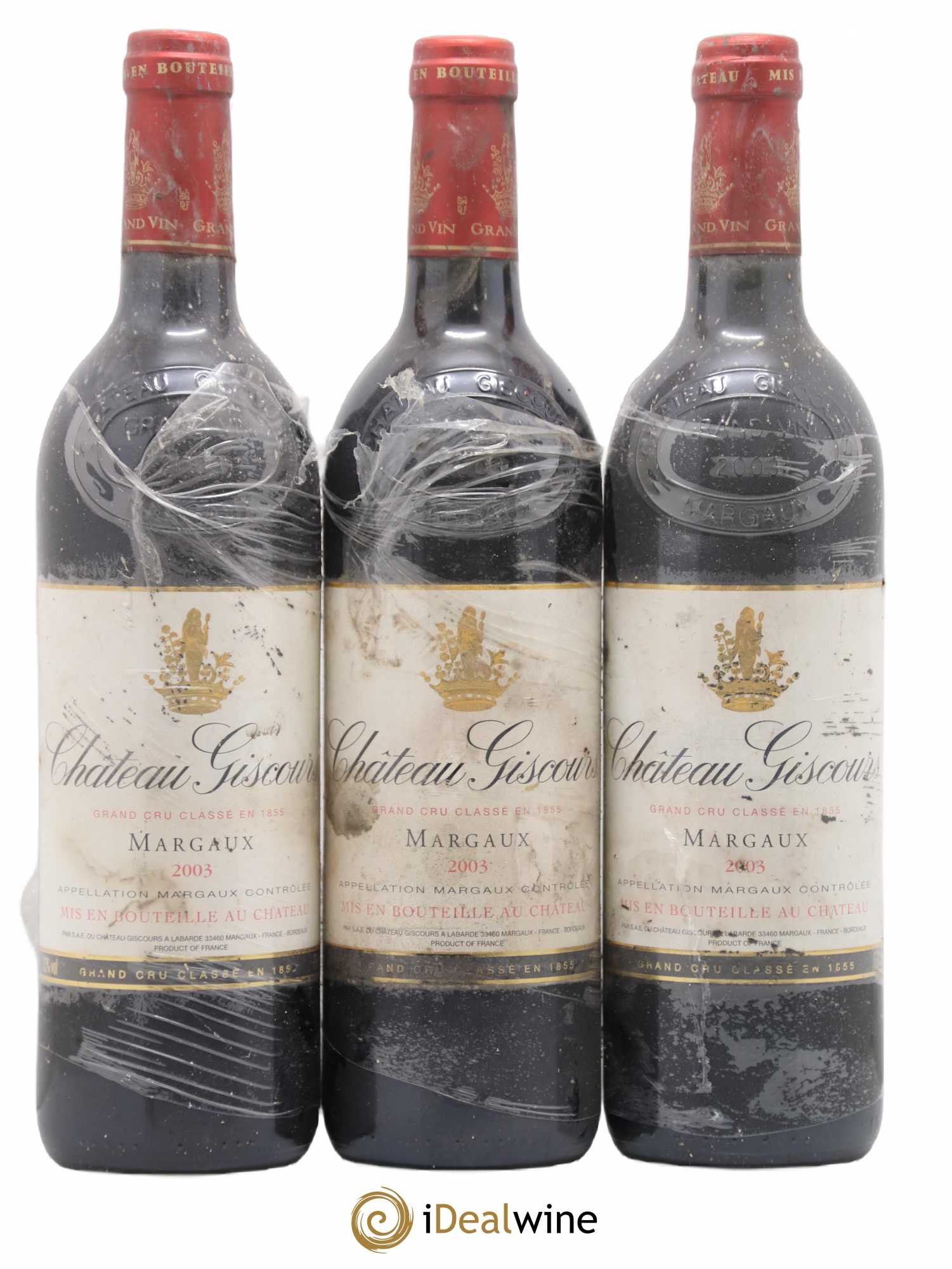 Château Giscours 3ème Grand Cru Classé 2003 - Lot de 3 bouteilles - 0