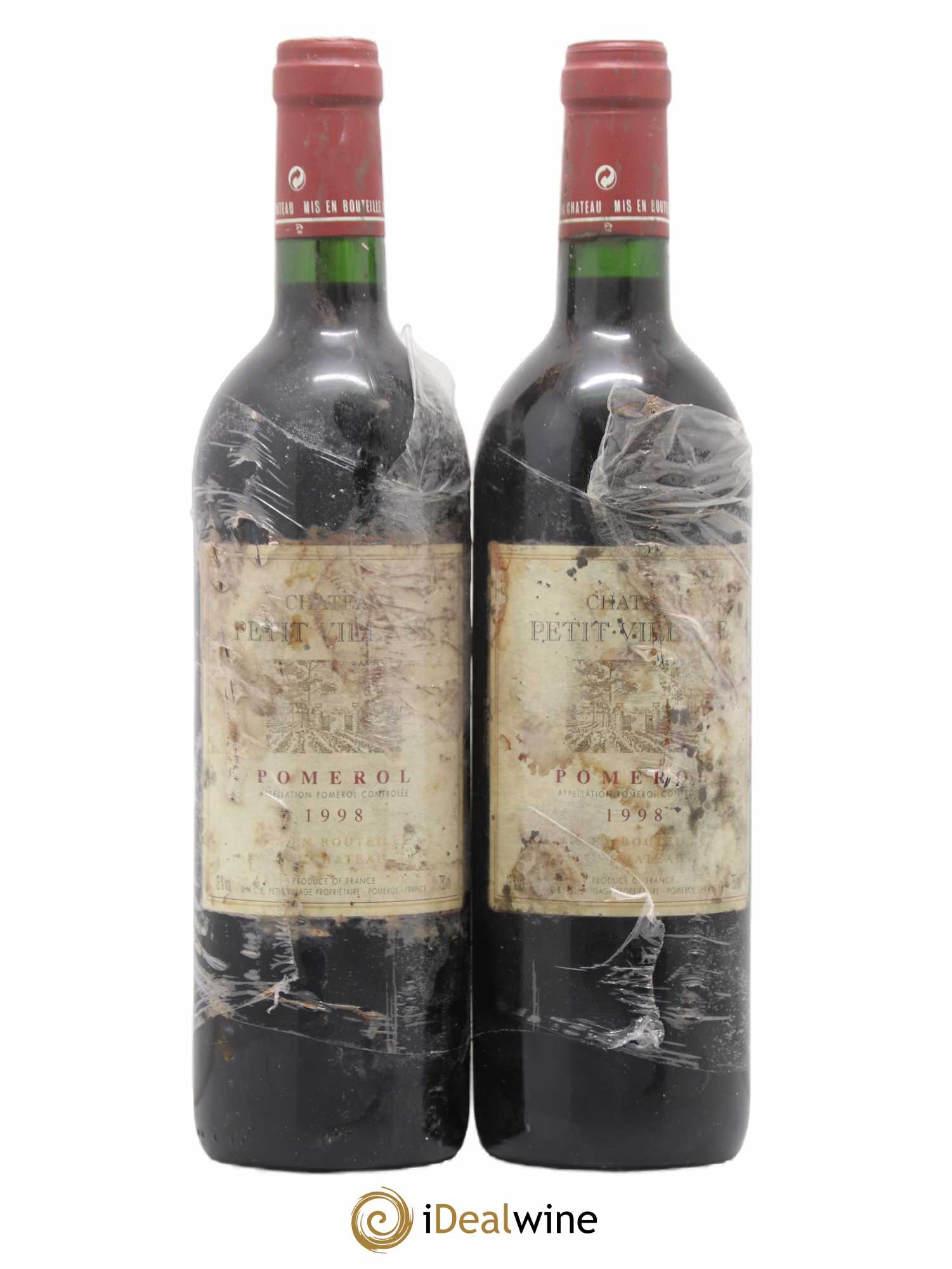 Château Petit Village 1998 - Lot de 2 bouteilles - 0