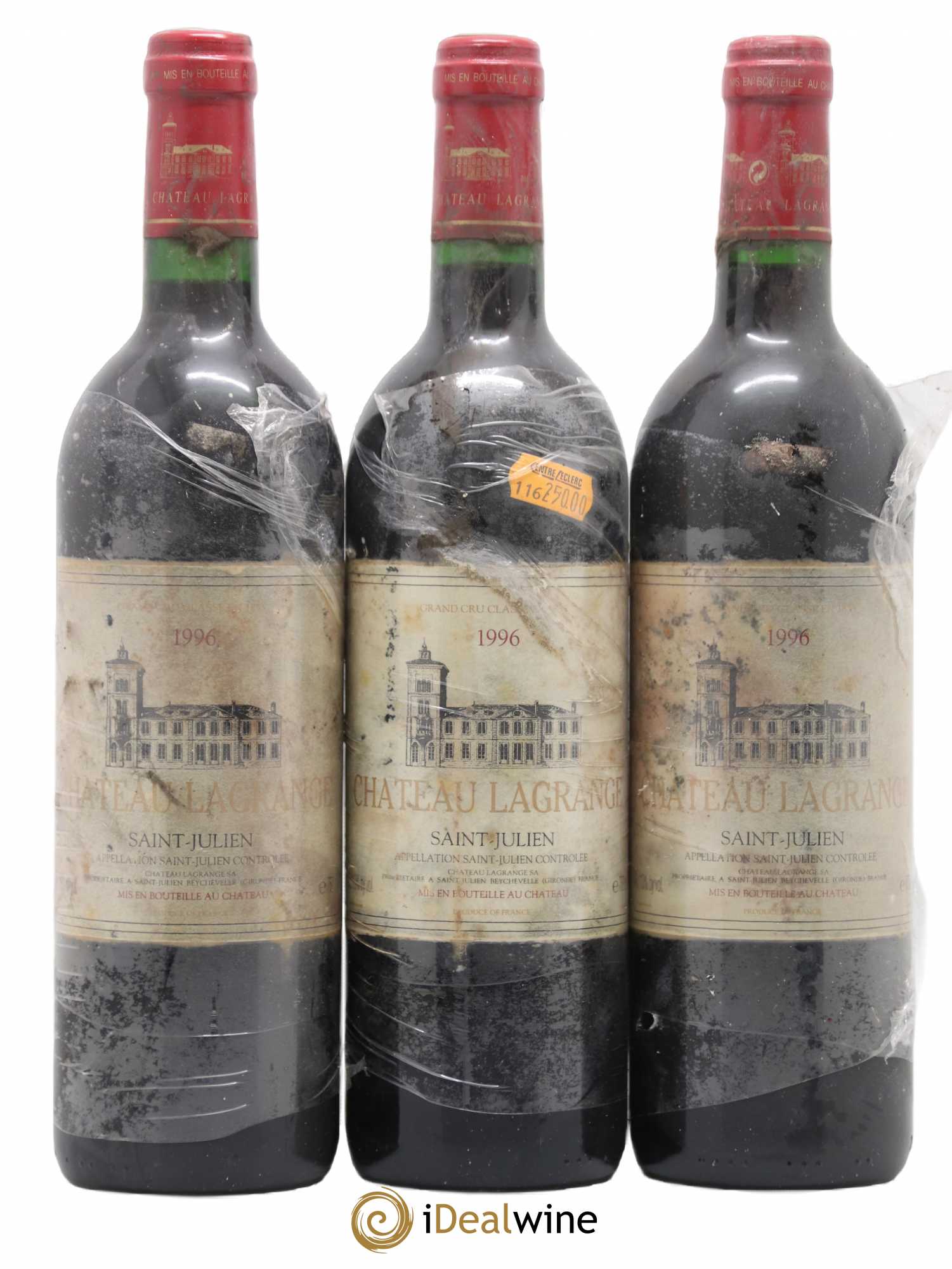 Château Lagrange 3ème Grand Cru Classé 1996 - Lot de 3 bouteilles - 0
