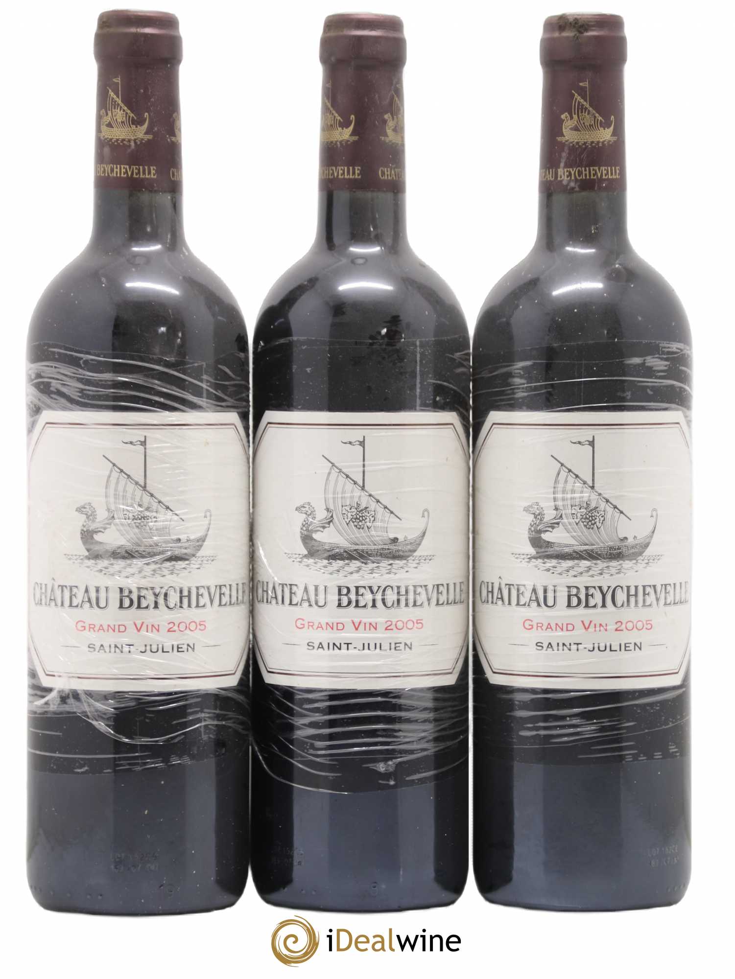 Château Beychevelle 4ème Grand Cru Classé 2005 - Lot de 3 bouteilles - 0