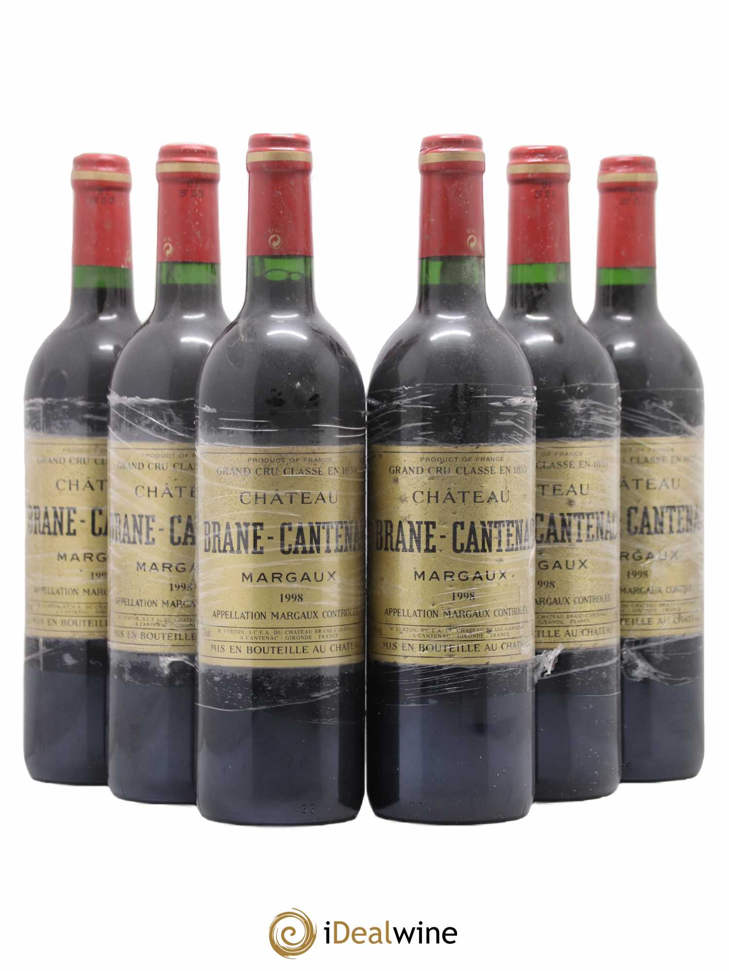 Château Brane Cantenac 2ème Grand Cru Classé 1998 - Lot de 6 bouteilles - 0
