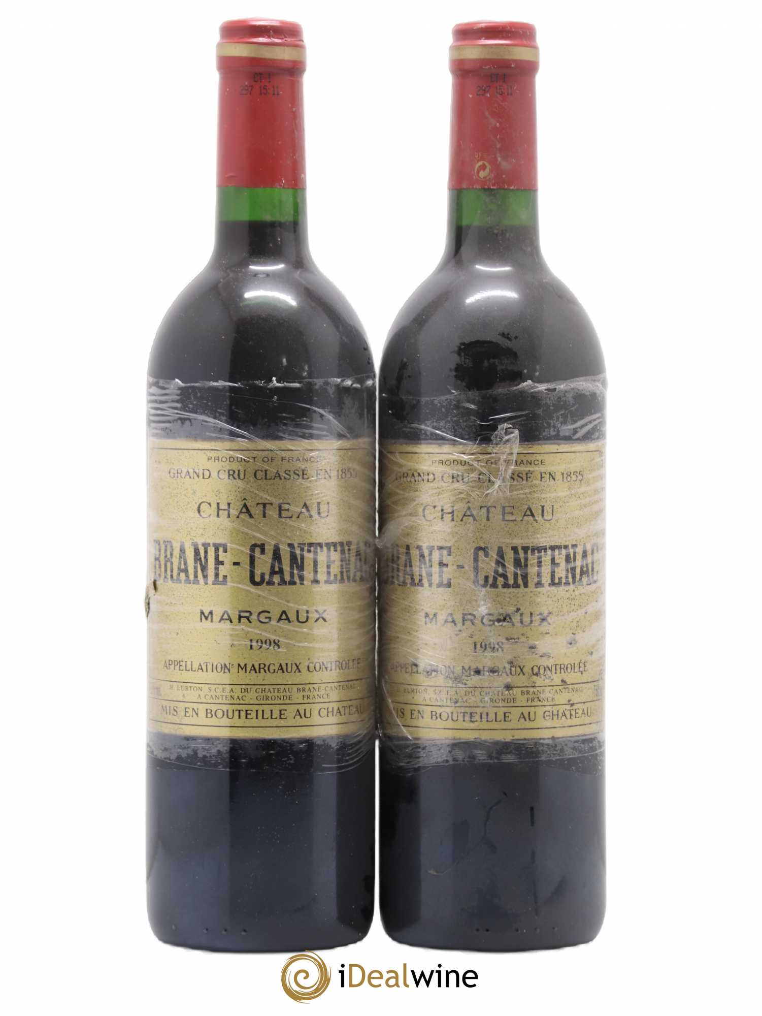 Château Brane Cantenac 2ème Grand Cru Classé 1998 - Lot de 2 bouteilles - 0