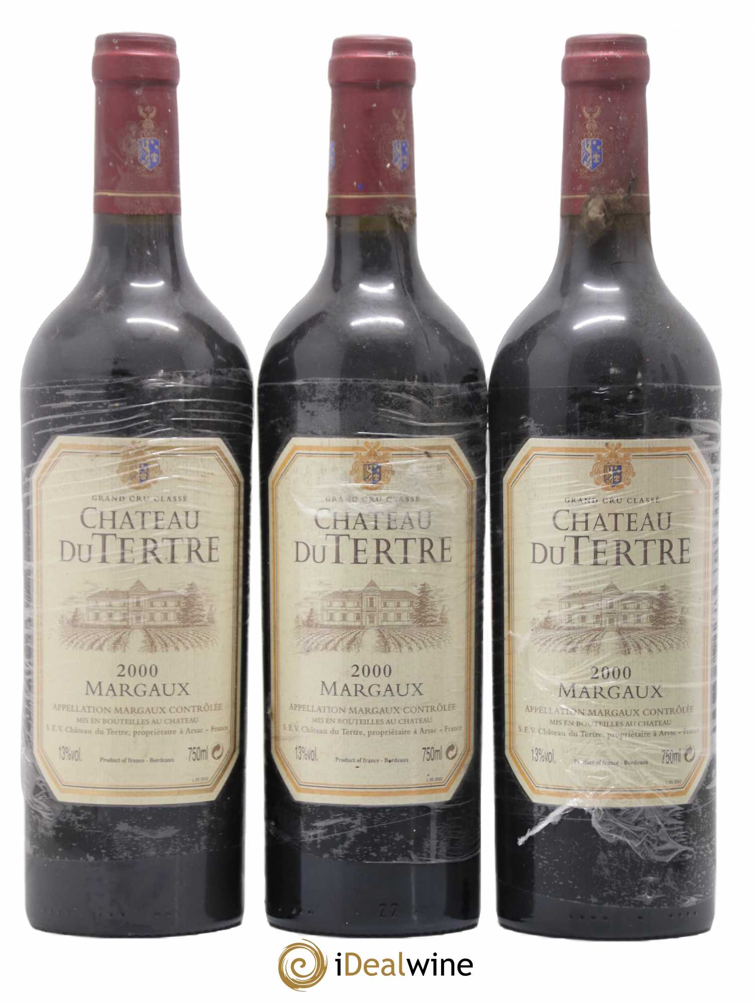 Château du Tertre 5ème Grand Cru Classé 2000 - Lot de 6 bouteilles - 1