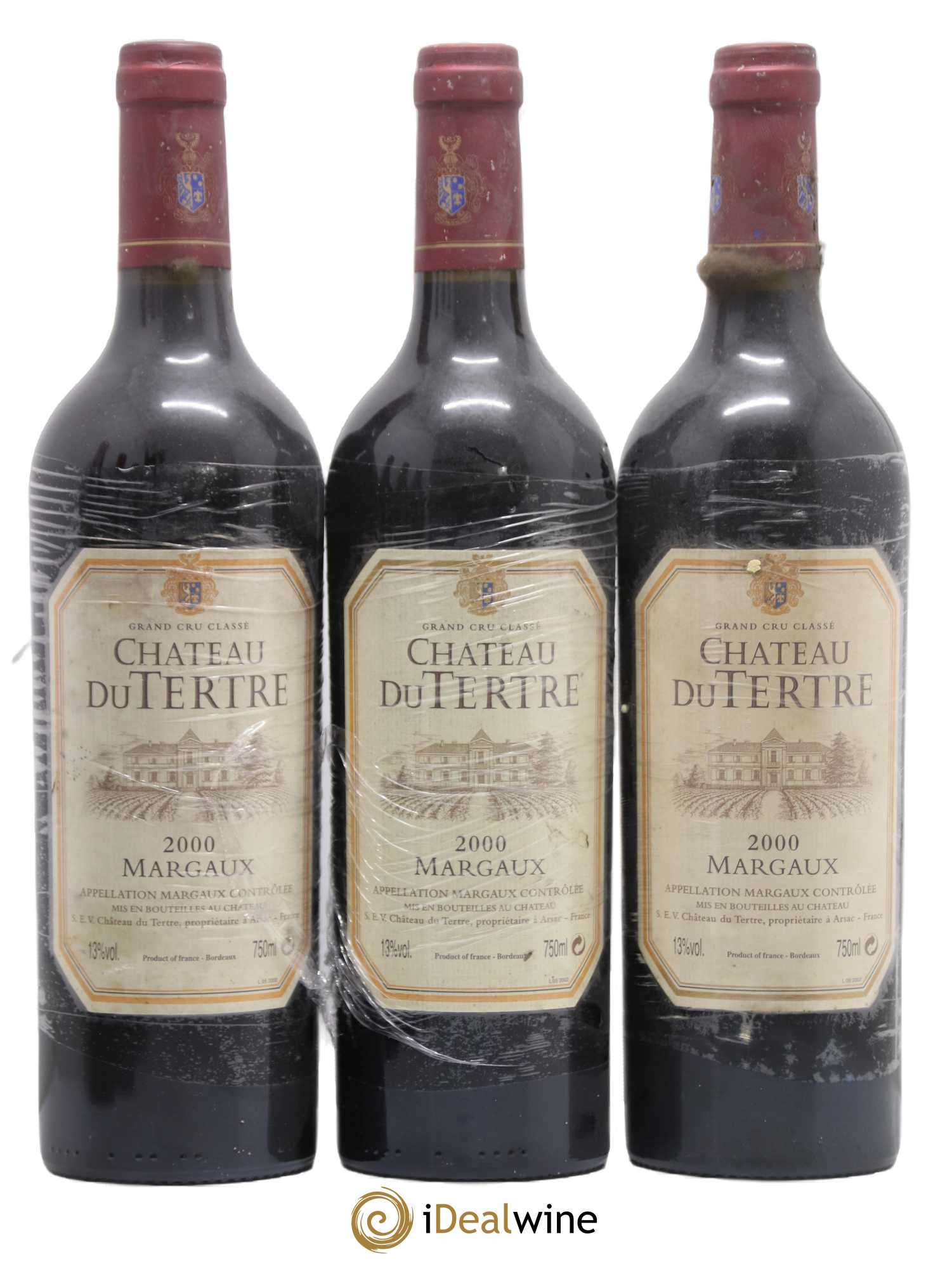 Château du Tertre 5ème Grand Cru Classé 2000 - Lot de 6 bouteilles - 2