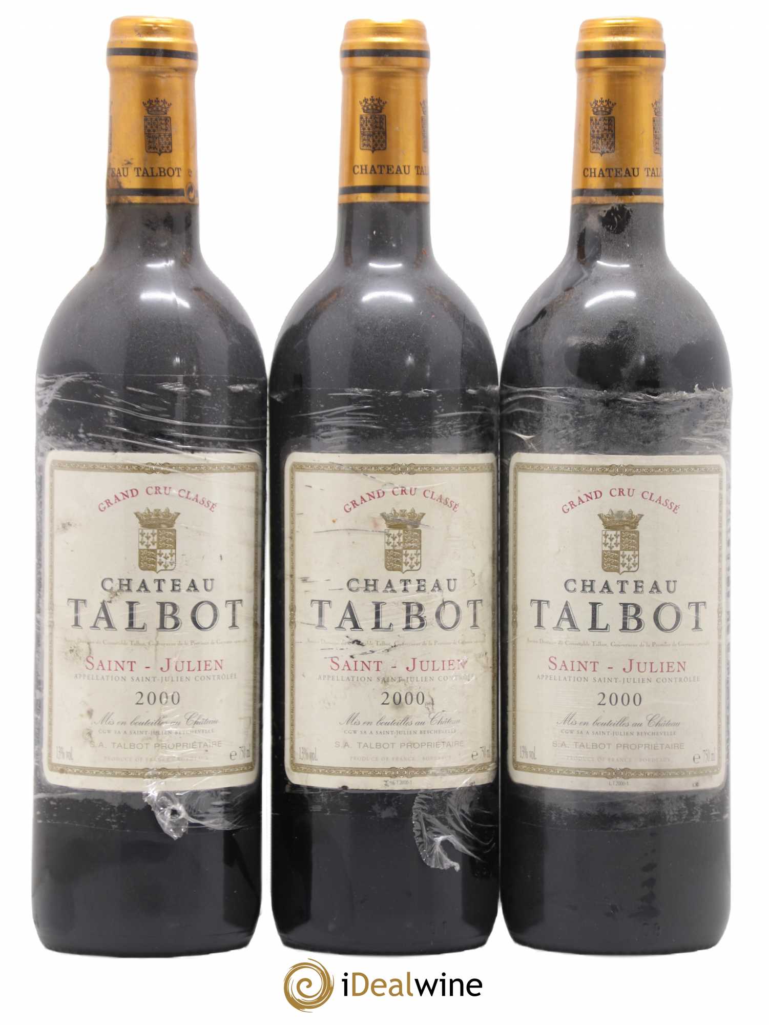 Château Talbot 4ème Grand Cru Classé 2000 - Lot de 6 bouteilles - 2