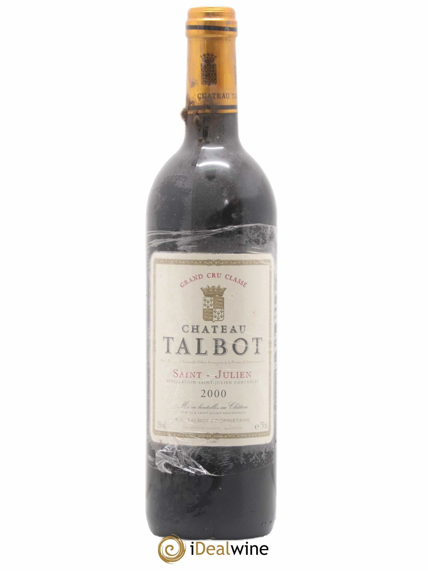 Château Talbot 4ème Grand Cru Classé 2000 - Lot de 1 bouteille - 0