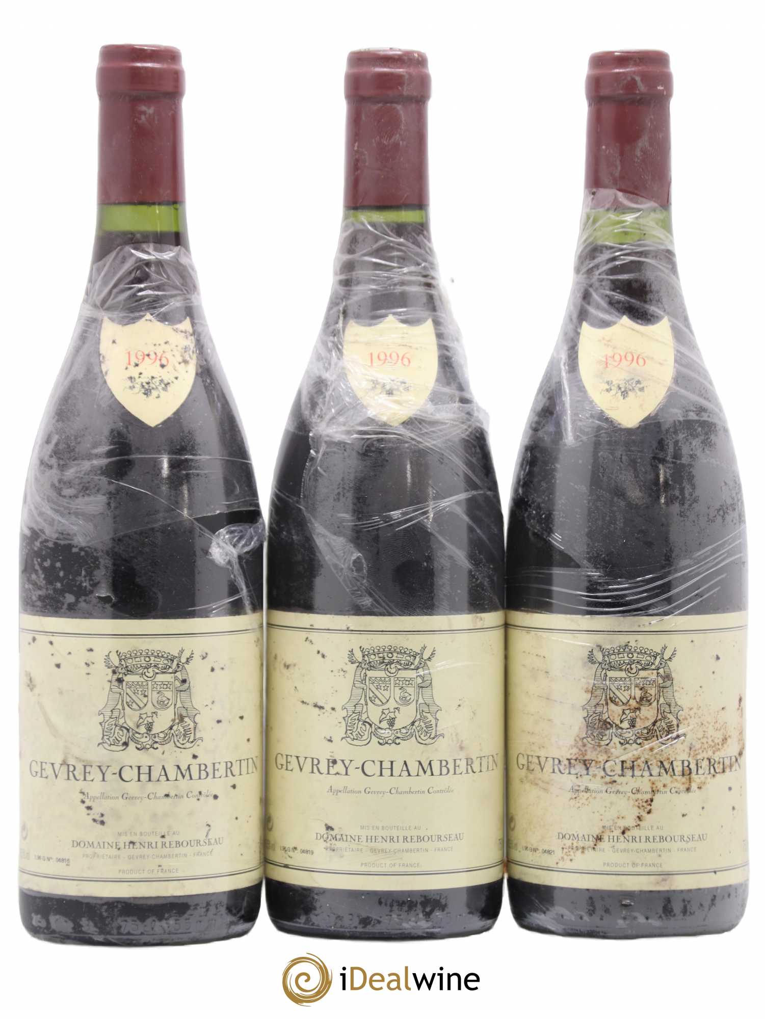 Gevrey-Chambertin Henri Rebourseau (Domaine) 1996 - Lot de 3 bouteilles - 0