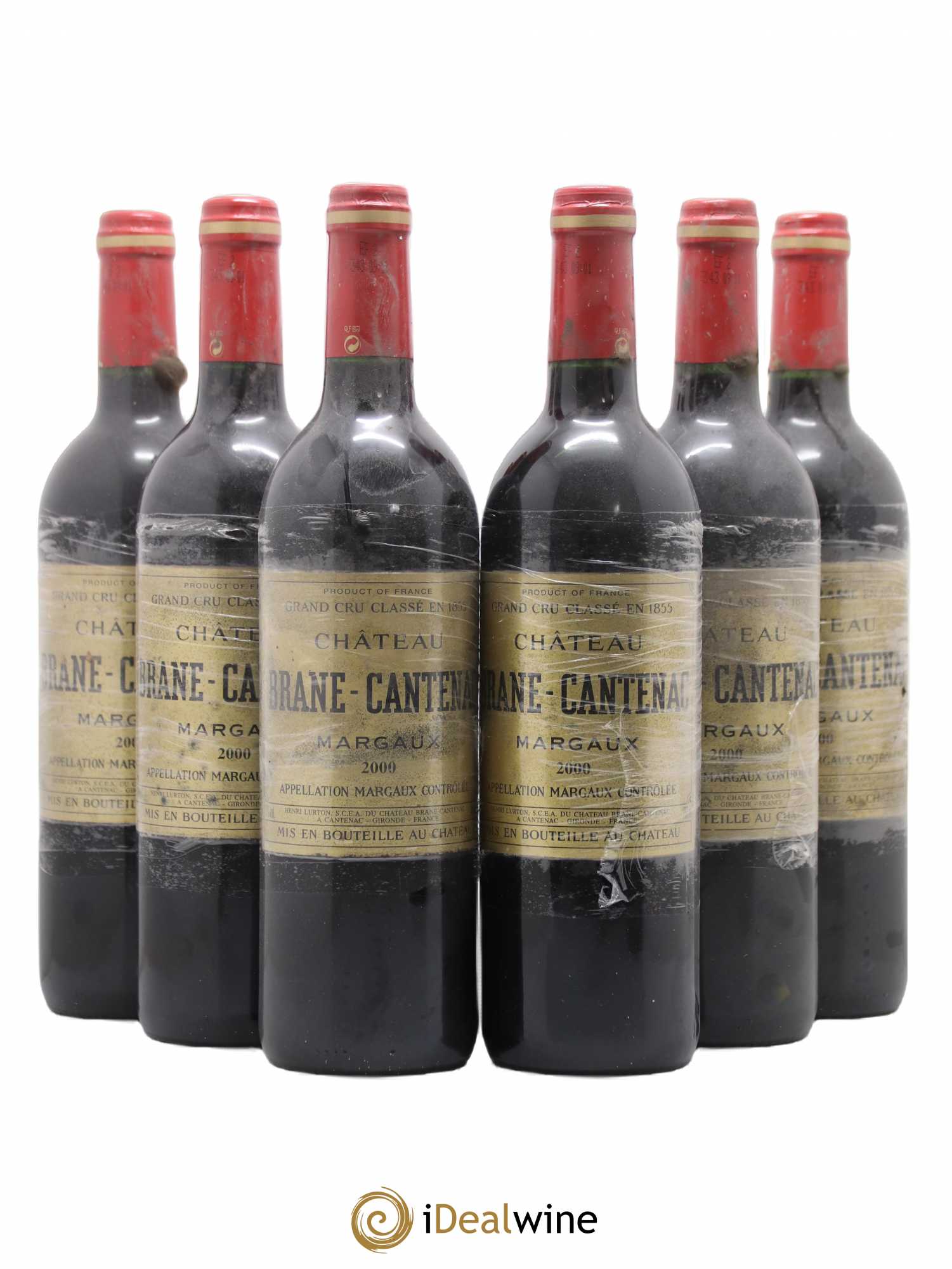 Château Brane Cantenac 2ème Grand Cru Classé 2000 - Lot de 6 bouteilles - 0