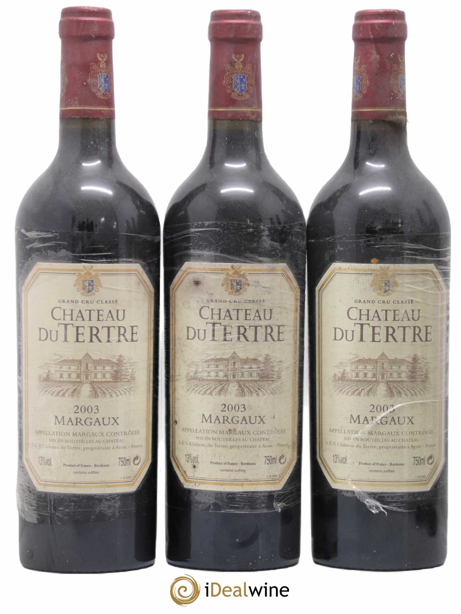 Château du Tertre 5ème Grand Cru Classé 2003 - Lot de 6 bouteilles - 1