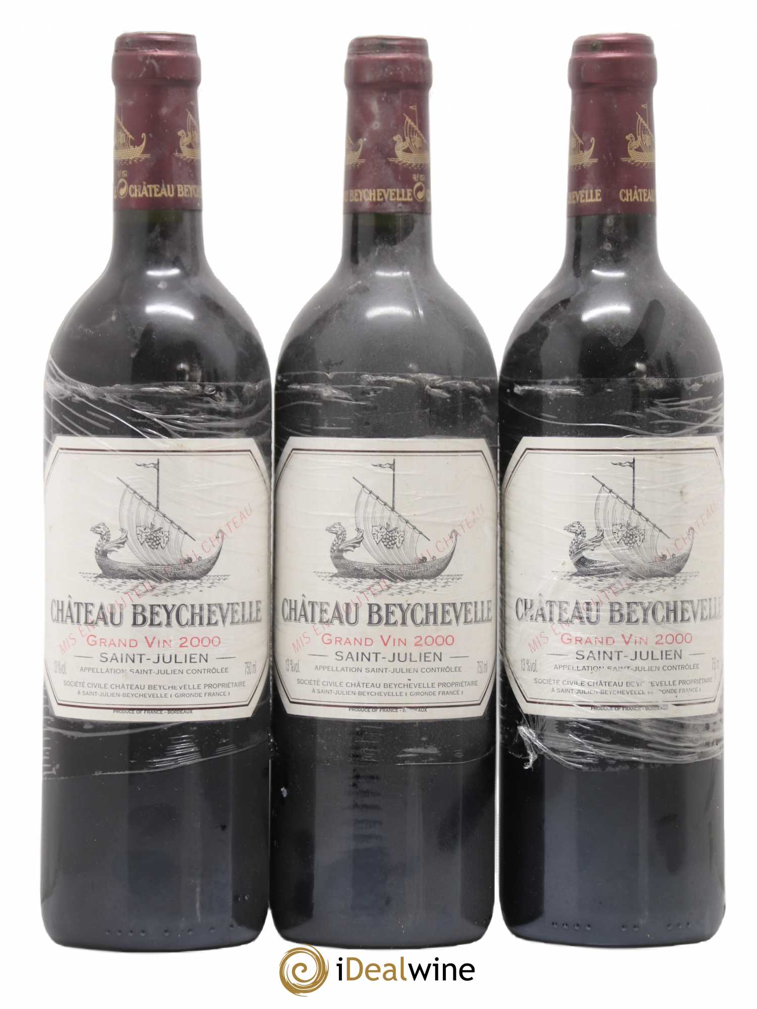 Château Beychevelle 4ème Grand Cru Classé 2000 - Lot de 6 bouteilles - 1