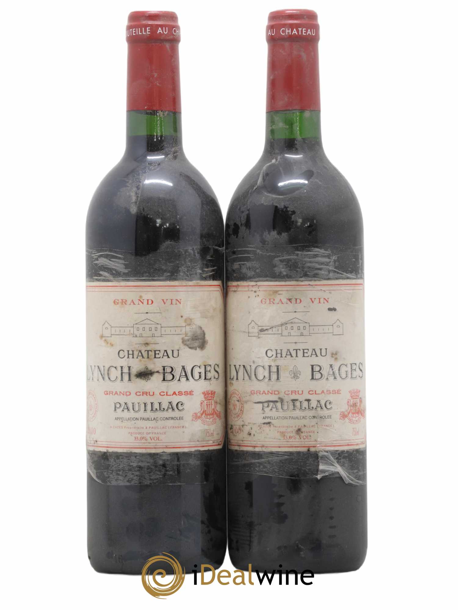 Château Lynch Bages 5ème Grand Cru Classé 2000 - Lot de 2 bouteilles - 0