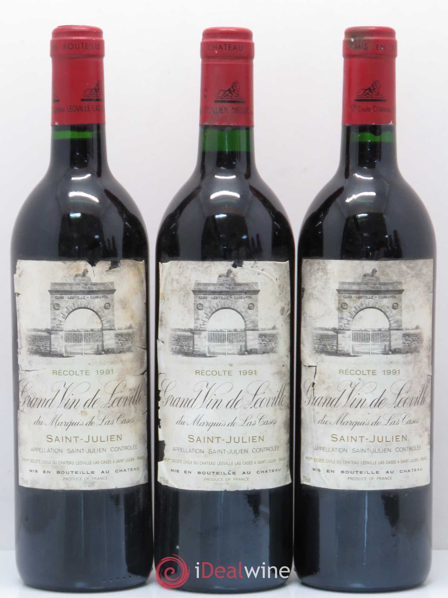 Château Léoville Las Cases 2ème Grand Cru Classé 1991 - Lot de 6 bouteilles - 1