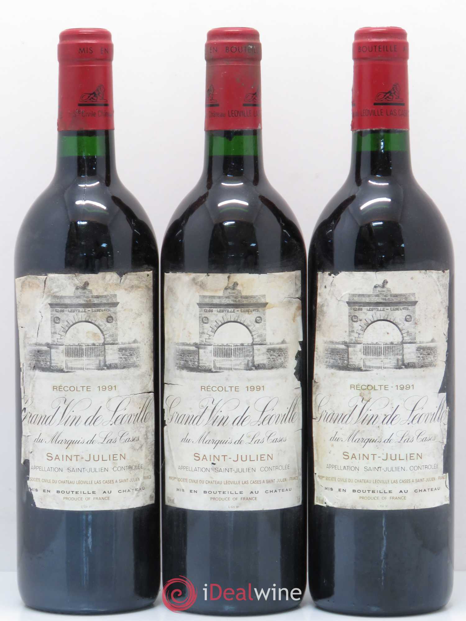 Château Léoville Las Cases 2ème Grand Cru Classé 1991 - Lot de 6 bouteilles - 2