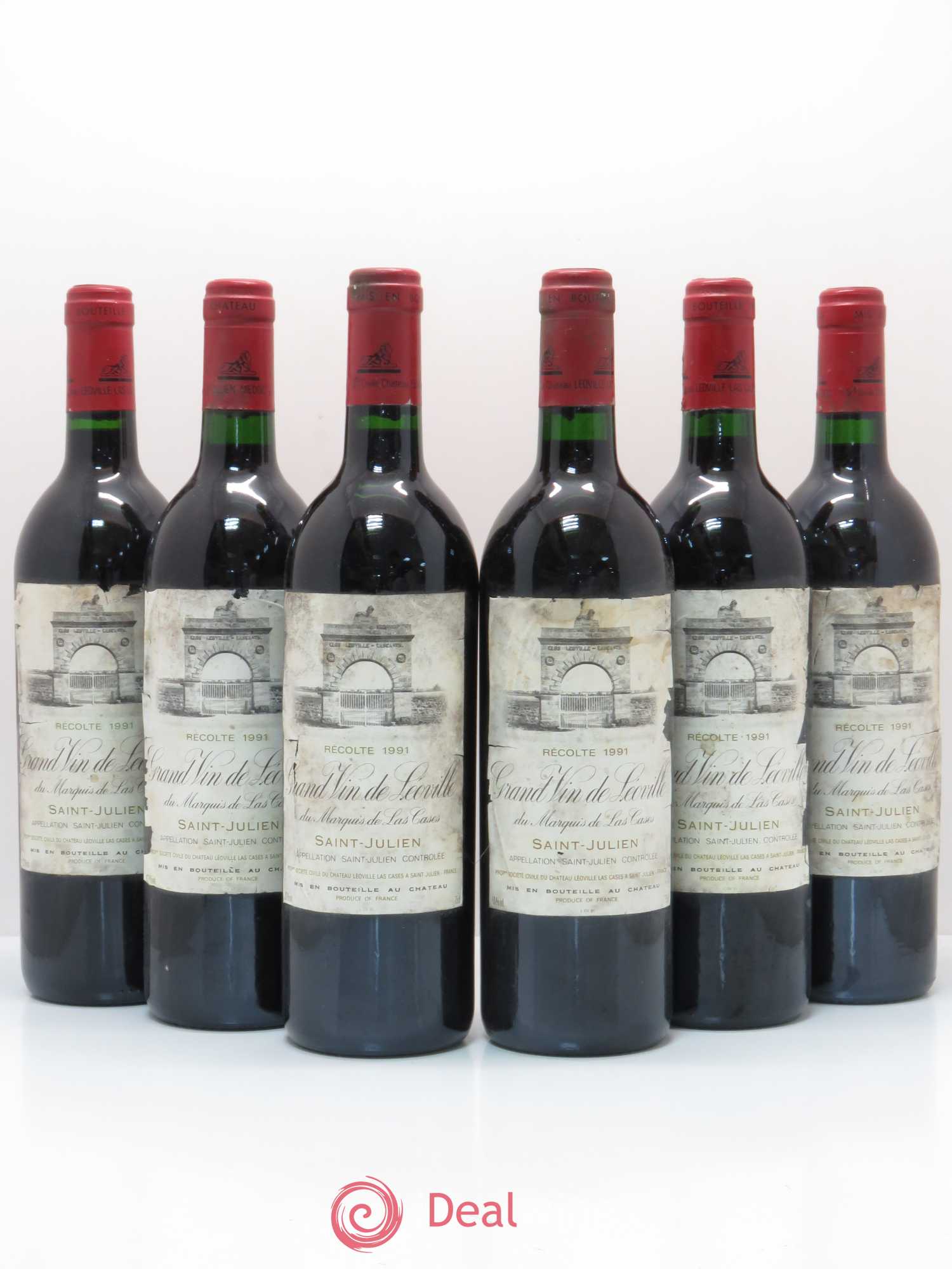 Château Léoville Las Cases 2ème Grand Cru Classé 1991 - Lot de 6 bouteilles - 0
