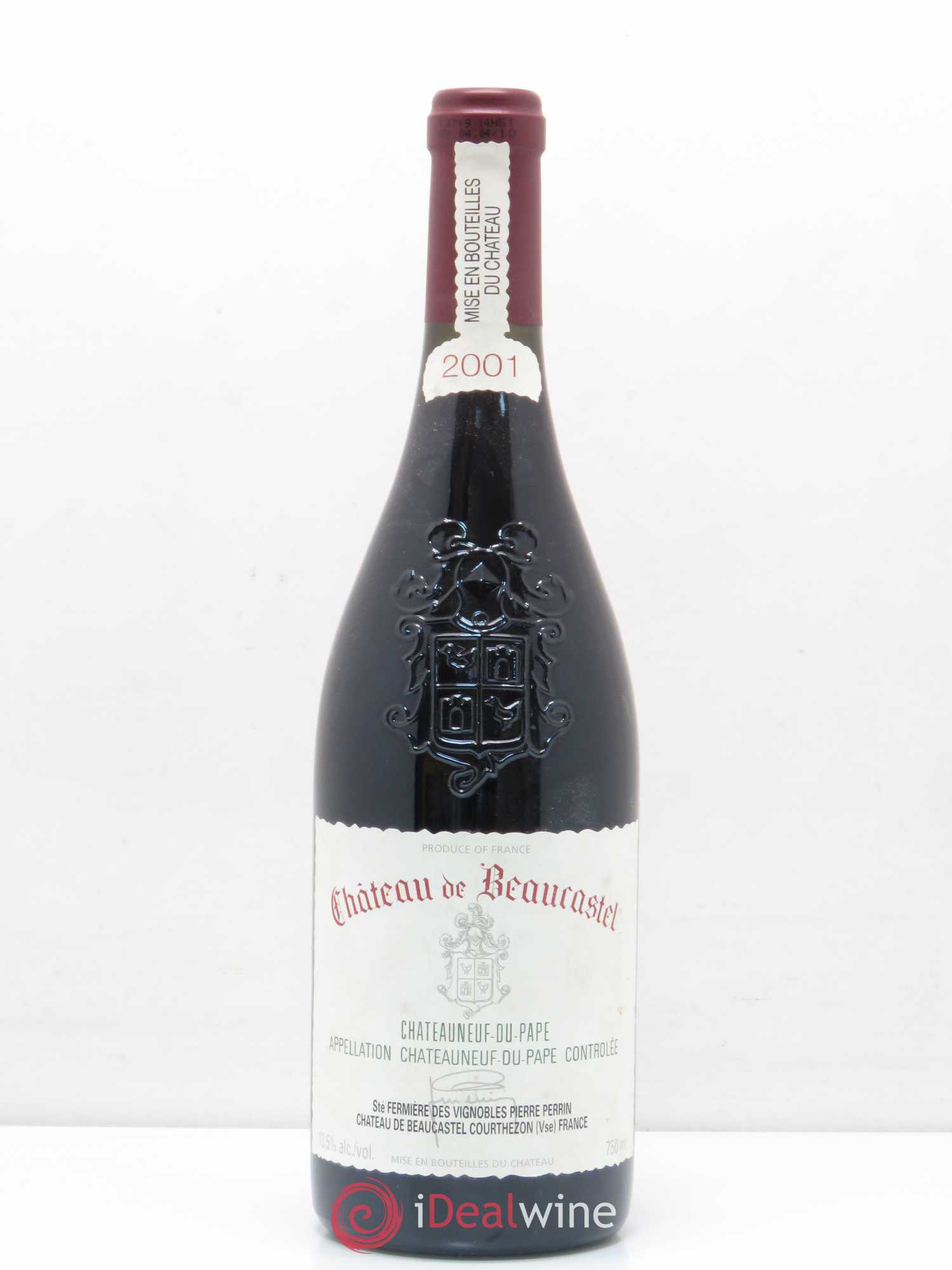Châteauneuf-du-Pape Château de Beaucastel Pierre Perrin 2001 - Posten von 1 Flasche - 0