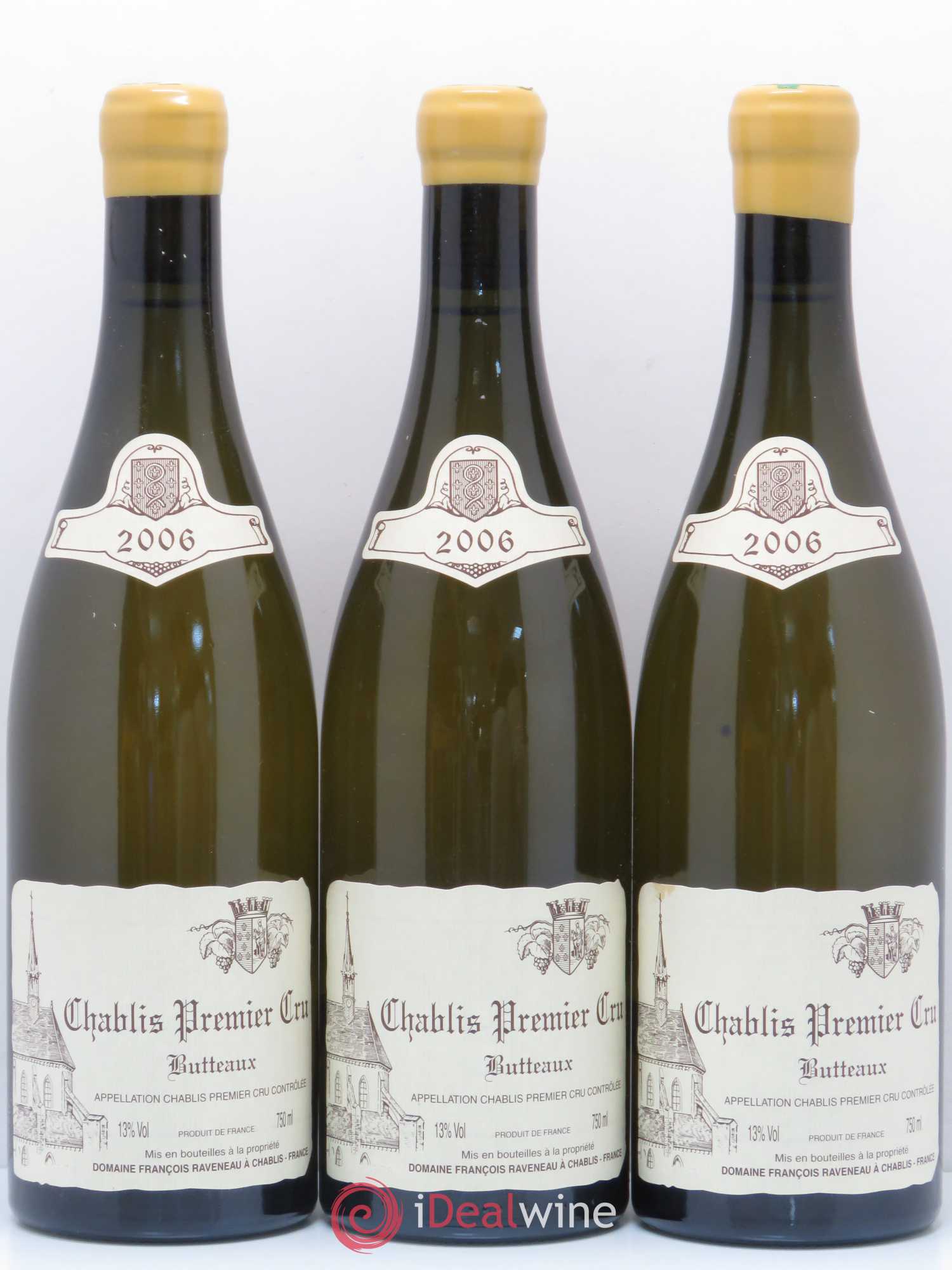 Chablis 1er Cru Butteaux Raveneau (Domaine) 2006 - Lot de 3 bouteilles - 0
