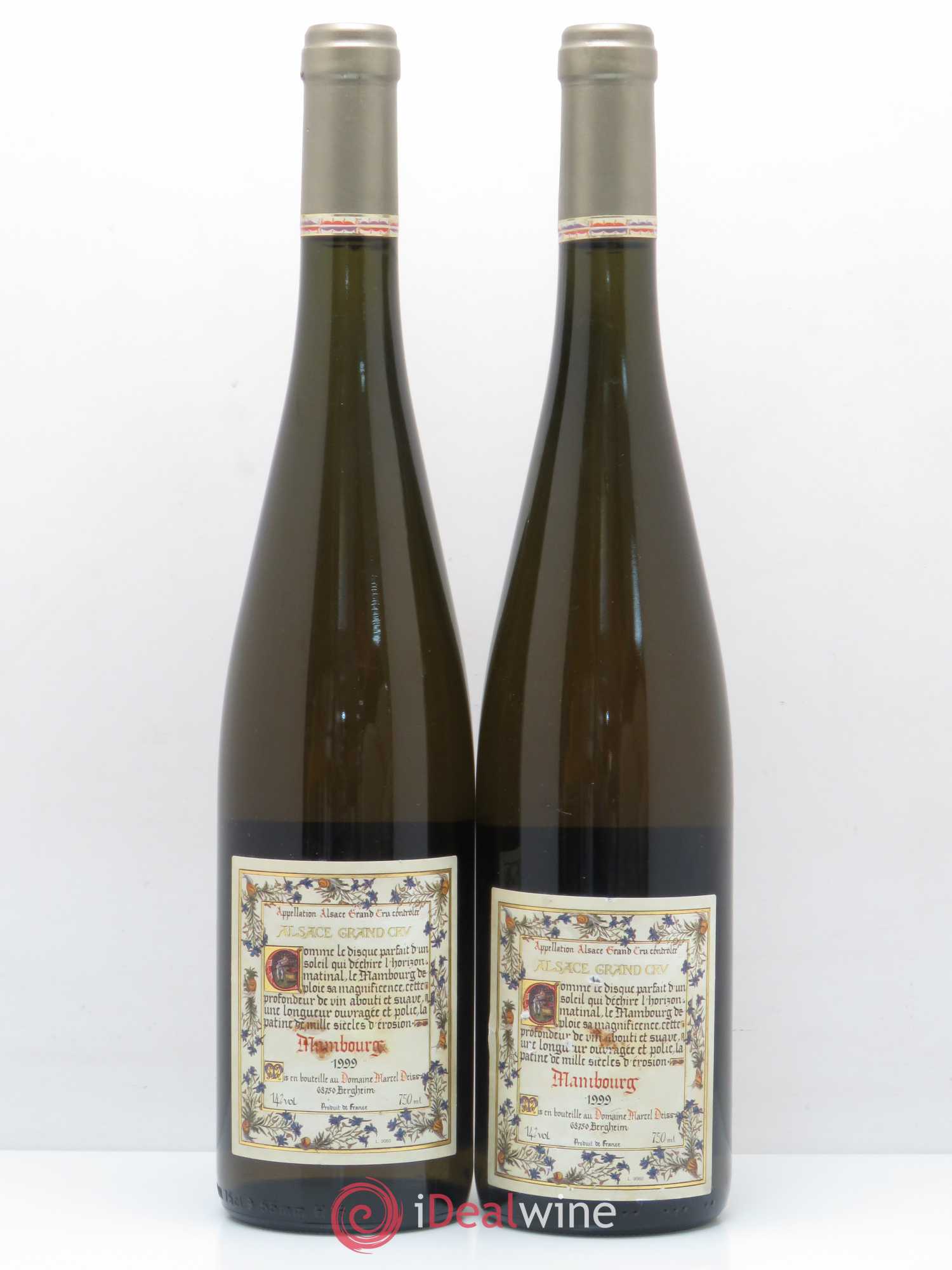 Alsace Grand Cru Mambourg Marcel Deiss (Domaine) 1999 - Lot de 2 bouteilles - 1