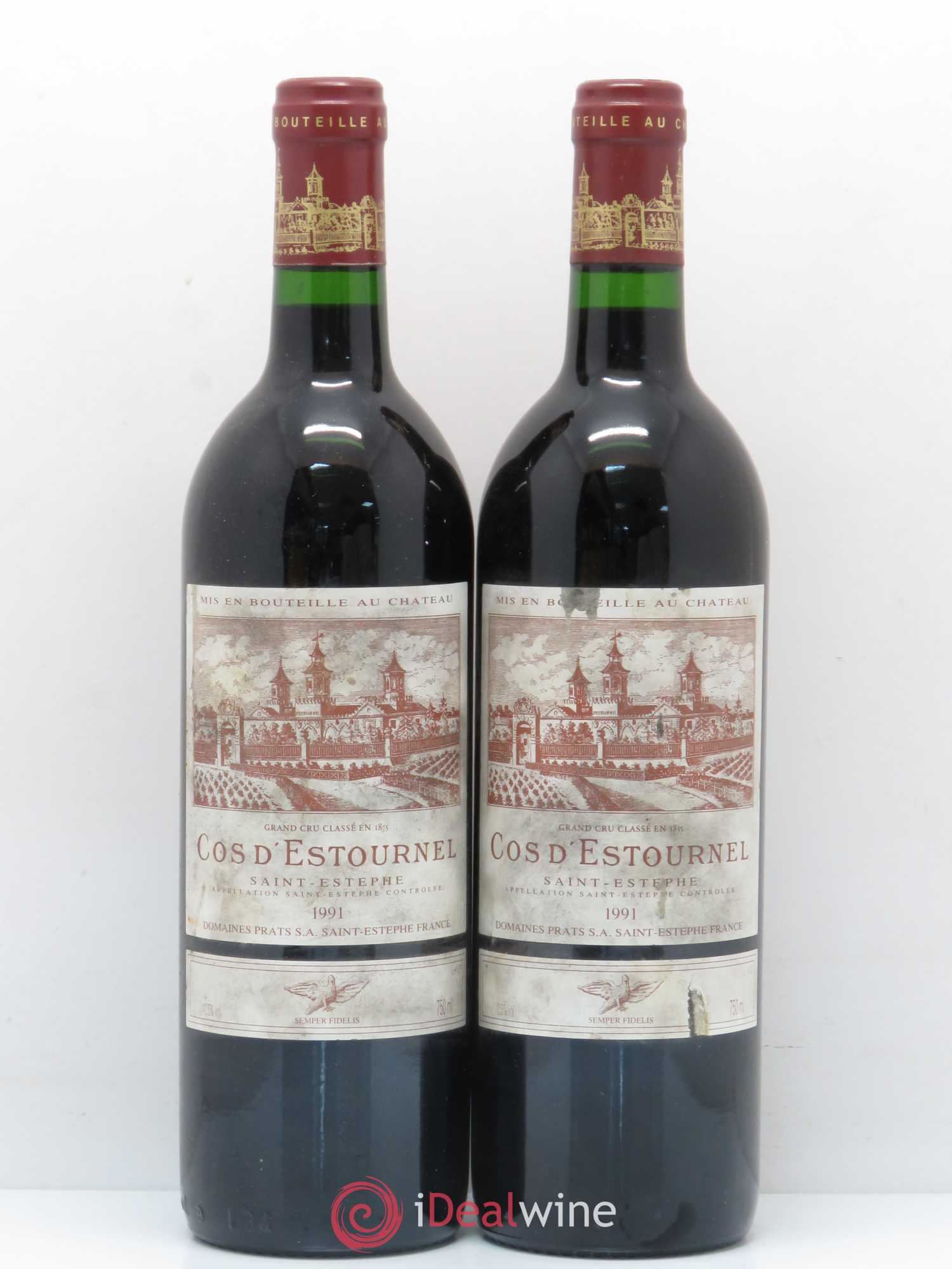 Cos d'Estournel 2ème Grand Cru Classé 1991 - Lot de 2 bouteilles - 0
