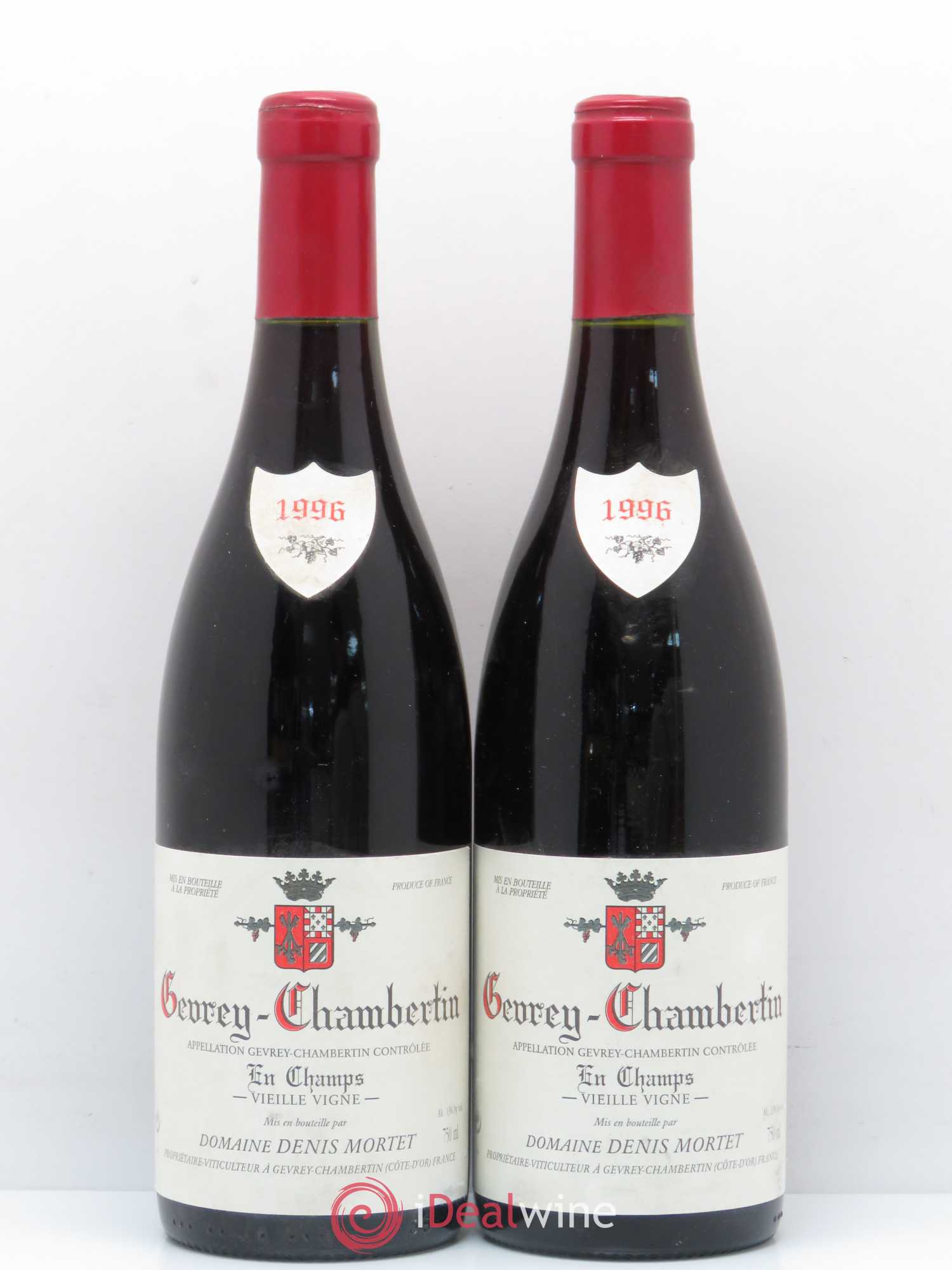 Gevrey-Chambertin En Champs Vieille Vigne Denis Mortet (Domaine) Vieilles Vignes 1996 - Lot de 2 bouteilles - 0