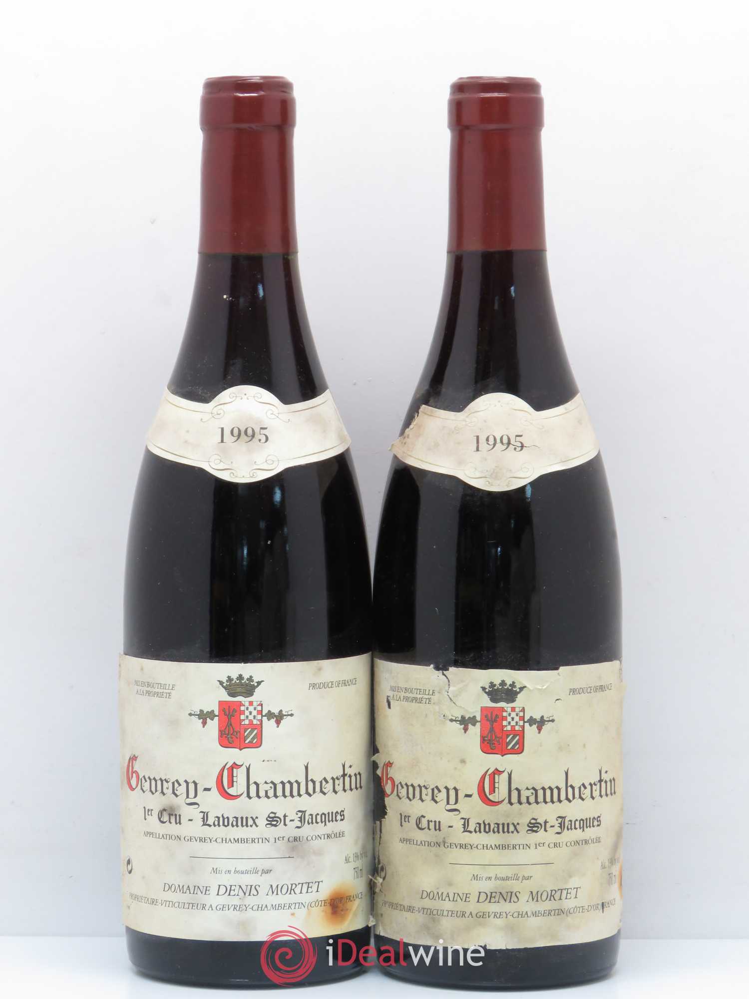 Gevrey-Chambertin 1er Cru Lavaux Saint Jacques Denis Mortet (Domaine) 1995 - Lot de 2 bouteilles - 0