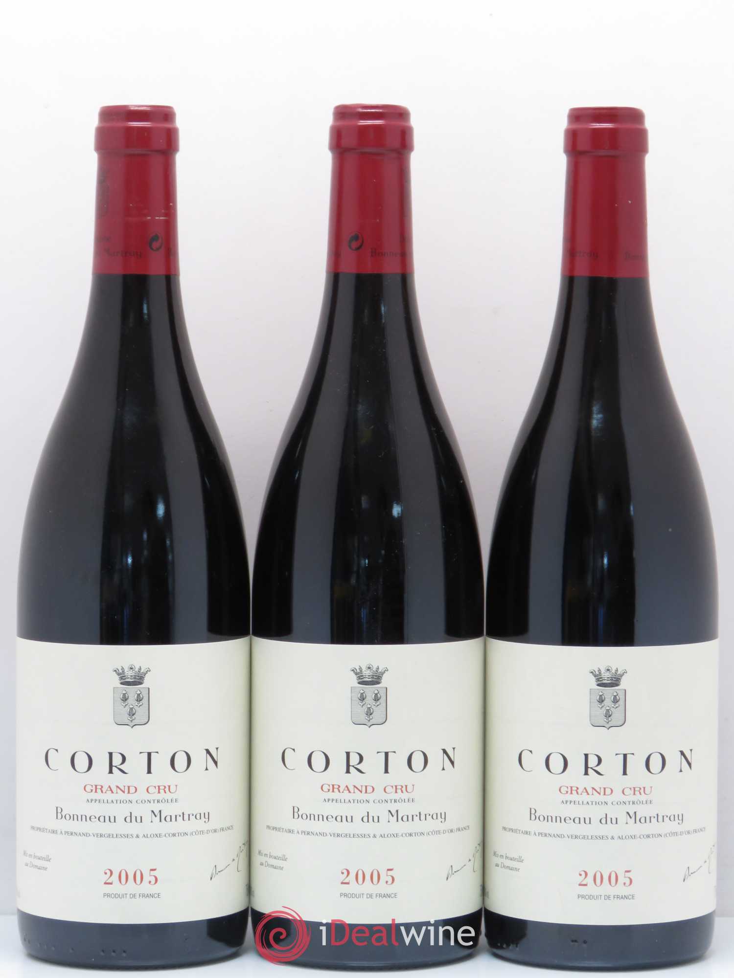 Corton Grand Cru Bonneau du Martray (Domaine) 2005 - Lot de 3 bouteilles - 0