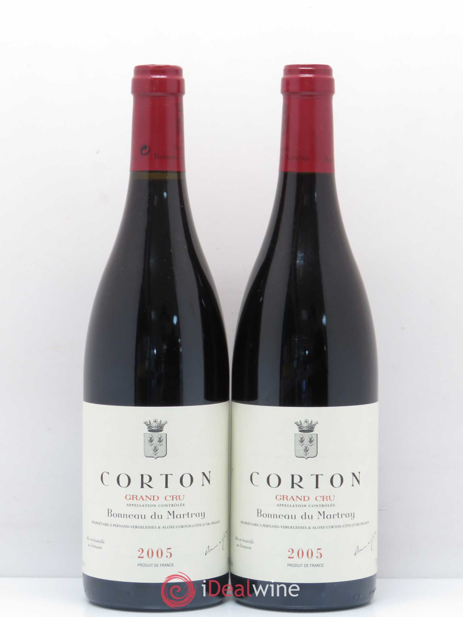 Corton Grand Cru Bonneau du Martray (Domaine) 2005 - Lot de 2 bouteilles - 0