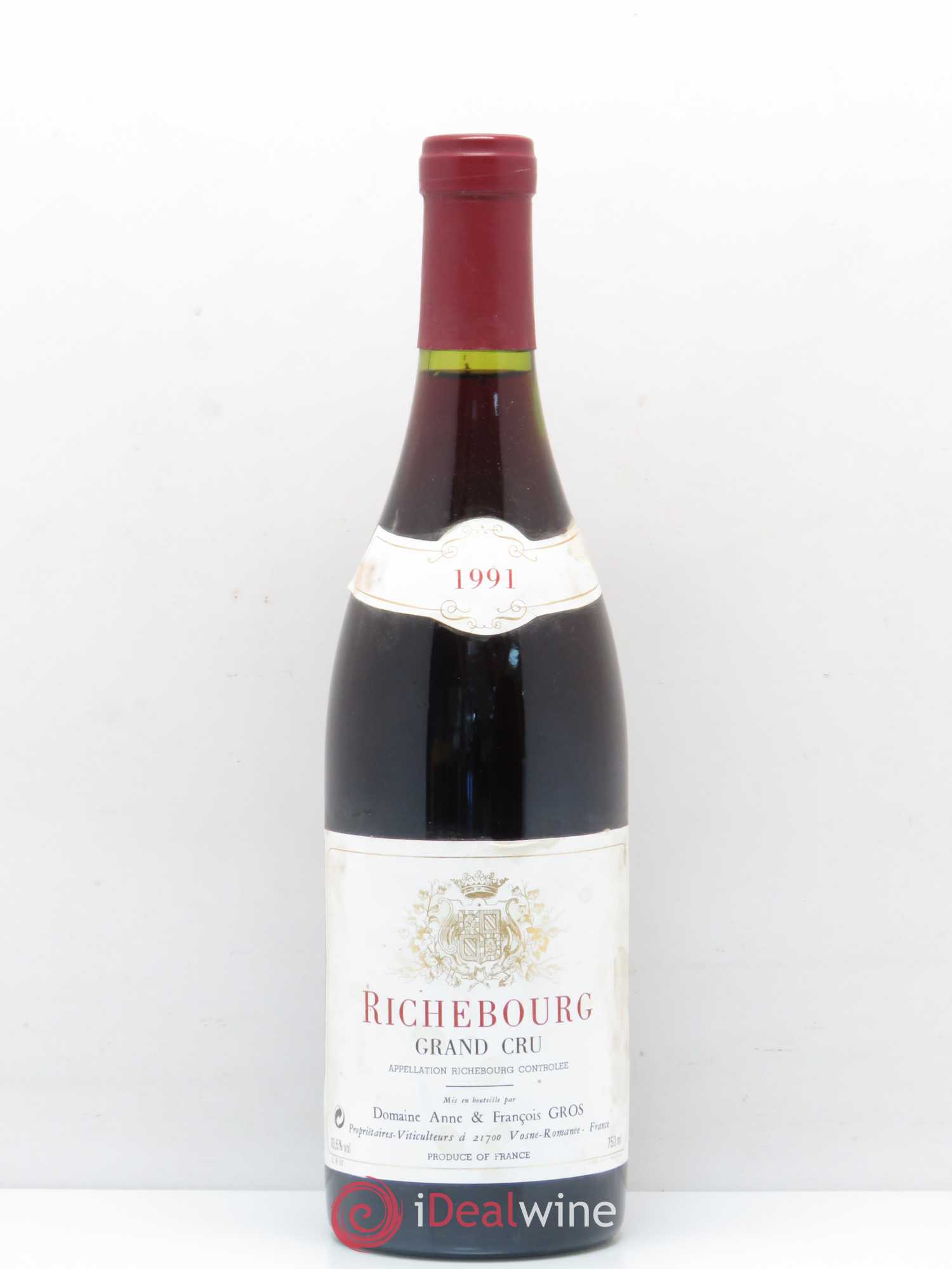 Richebourg Grand Cru Anne Gros 1991 - Lot de 1 bouteille - 0